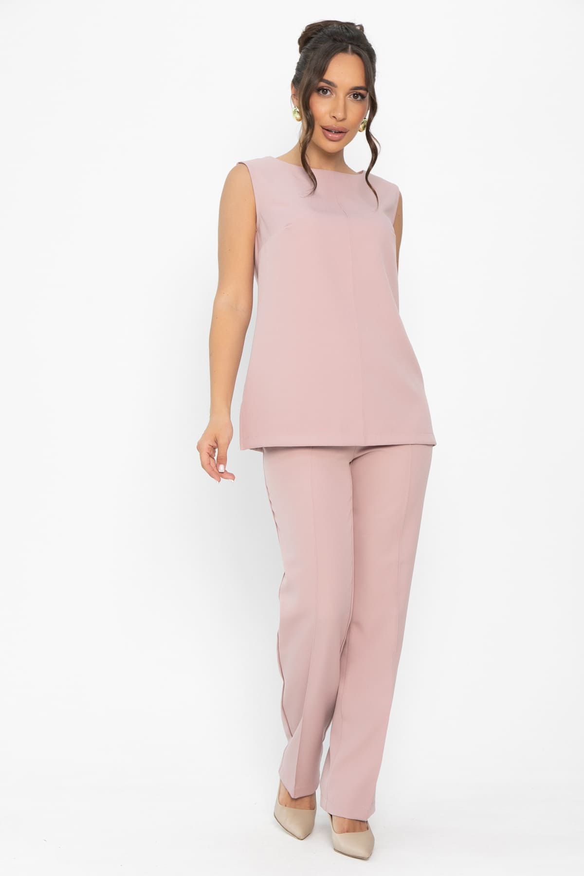 Костюм Гармония стиля (пудра) К13836-30М