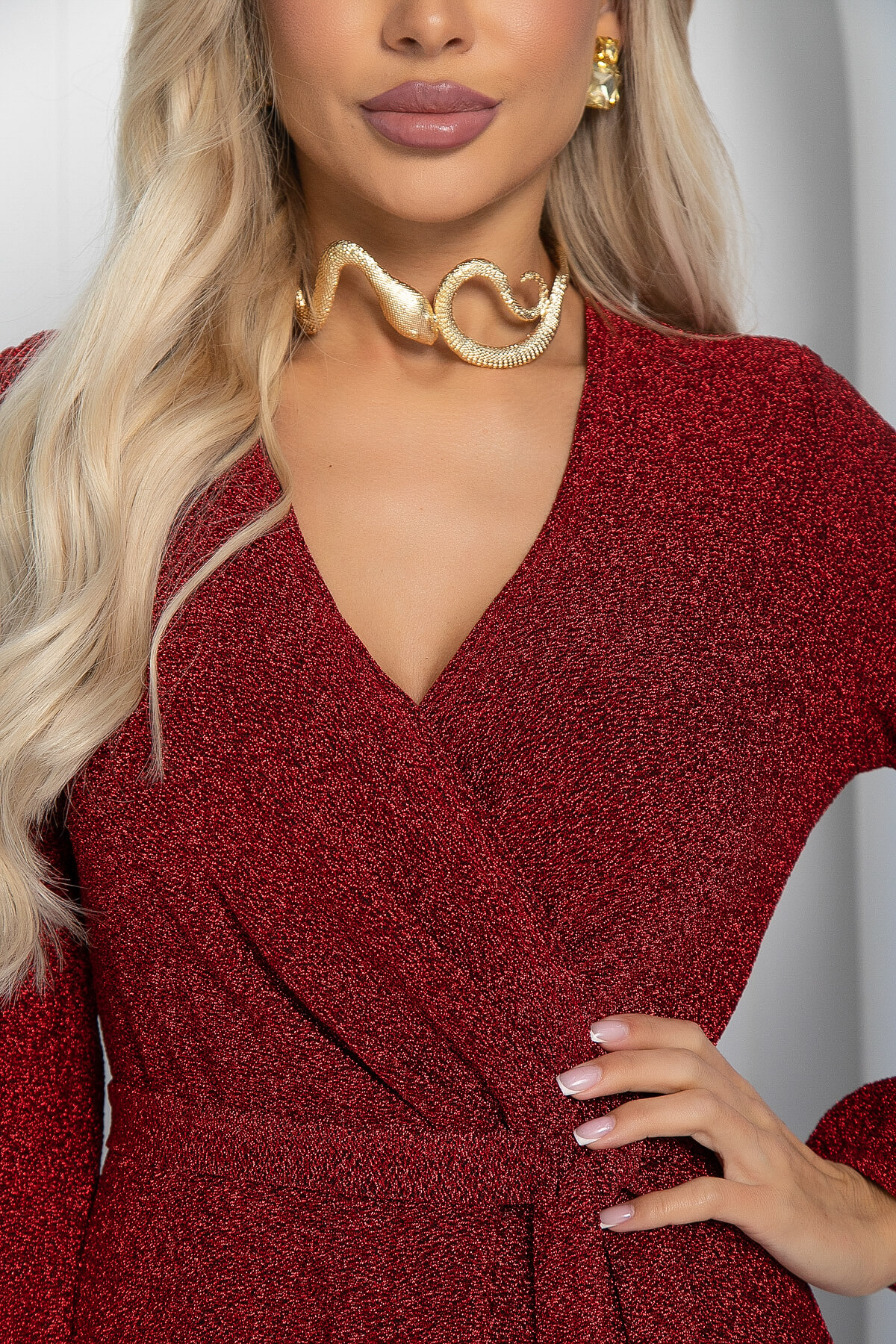 Платье праздничное Загадай желание (красное) П14468-49М