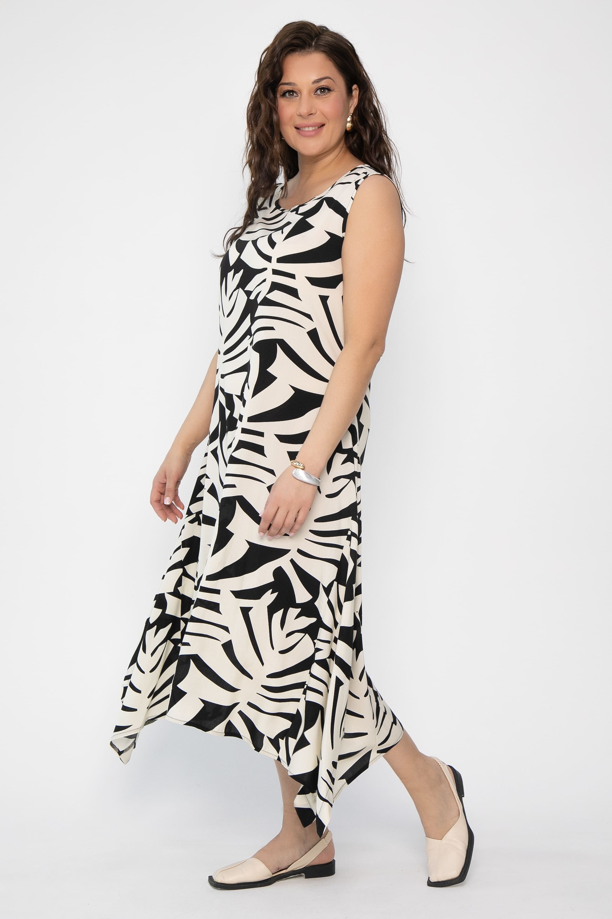 Сарафан Лада (черно-белый) П13689-21М