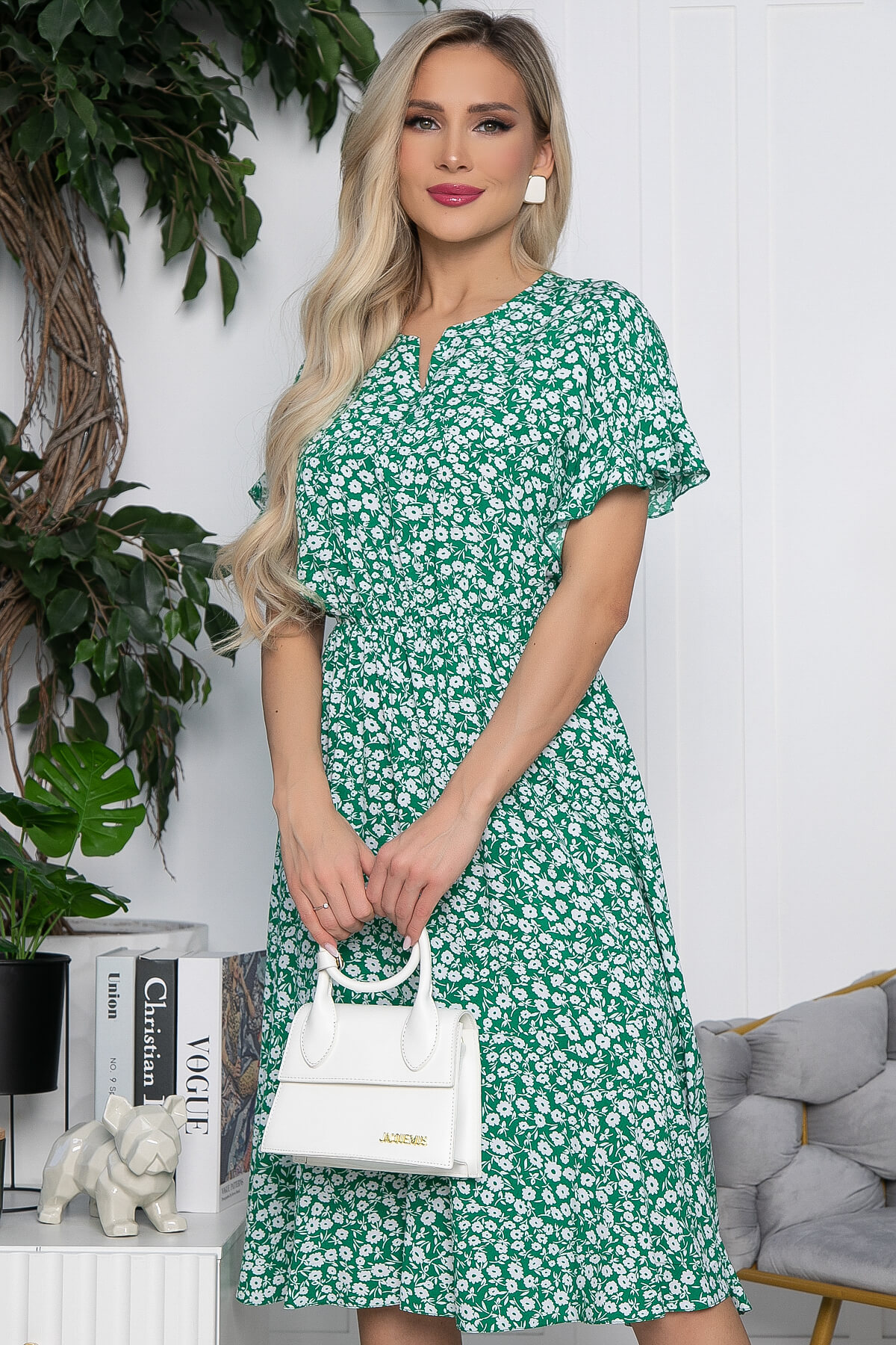 Платье Кристи (зеленое) П10299