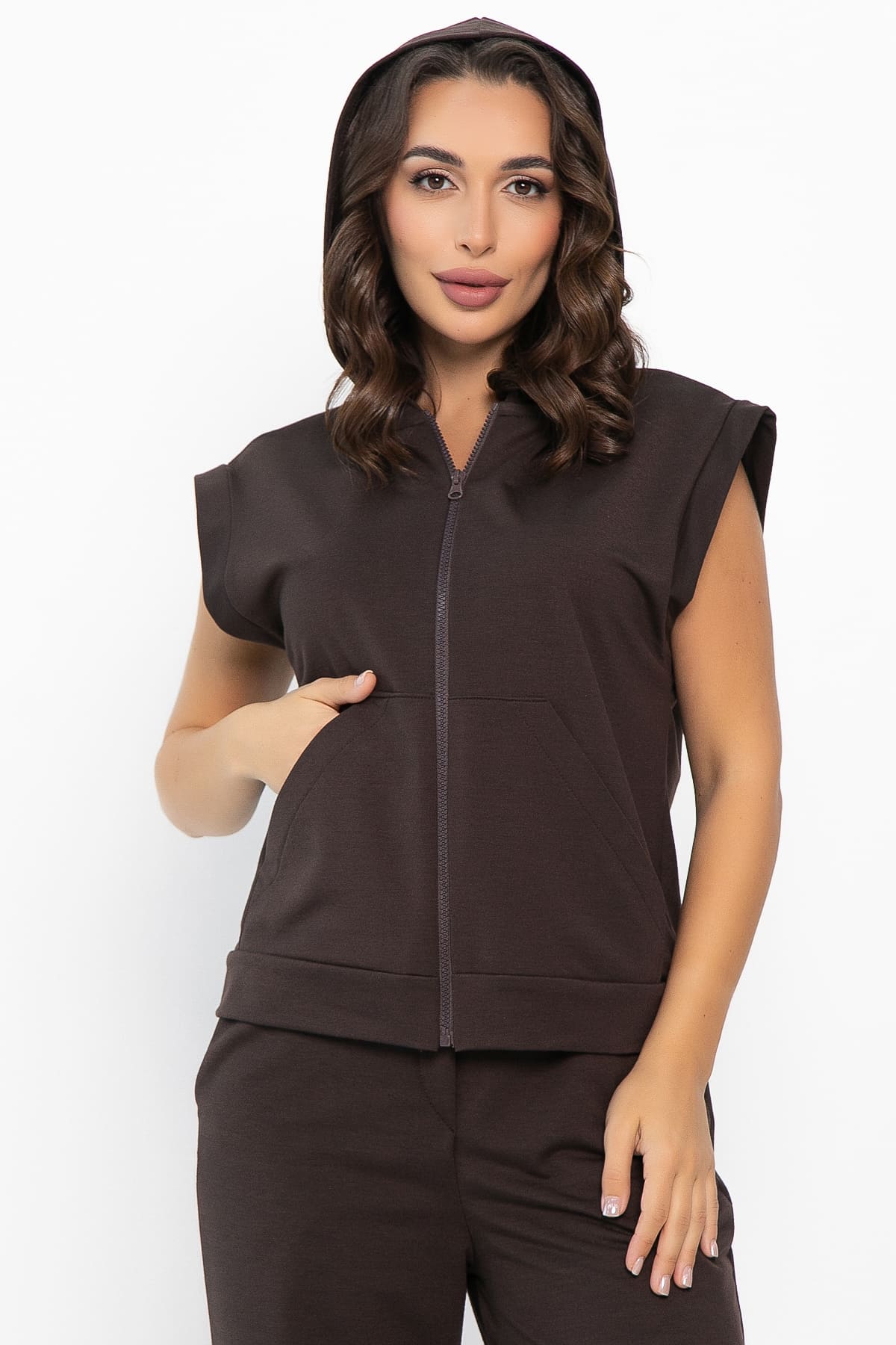 Жилет Хэрис (горький шоколад) Б14141-25М