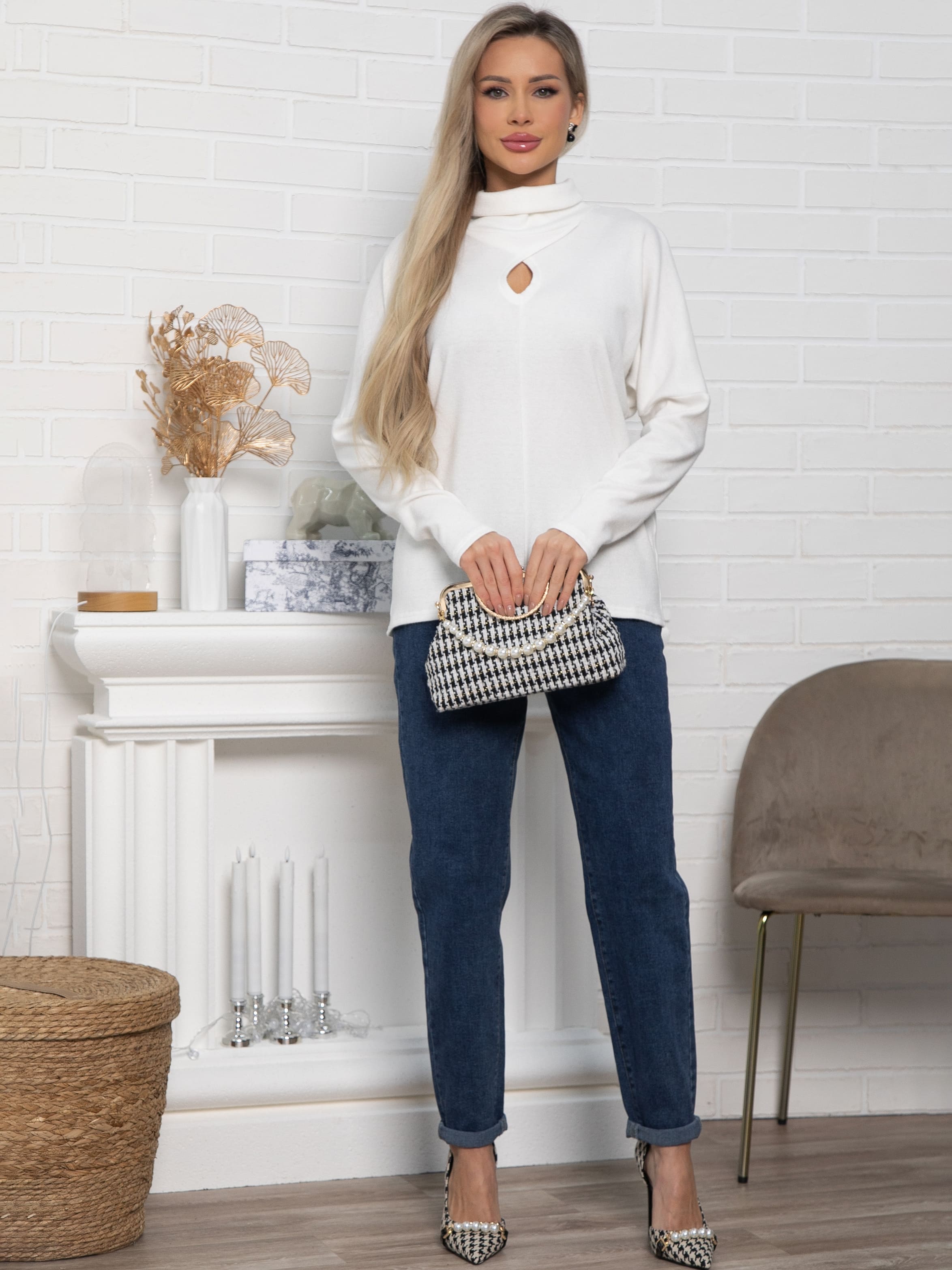 Джемпер Тринити (белый) Б15157-1М