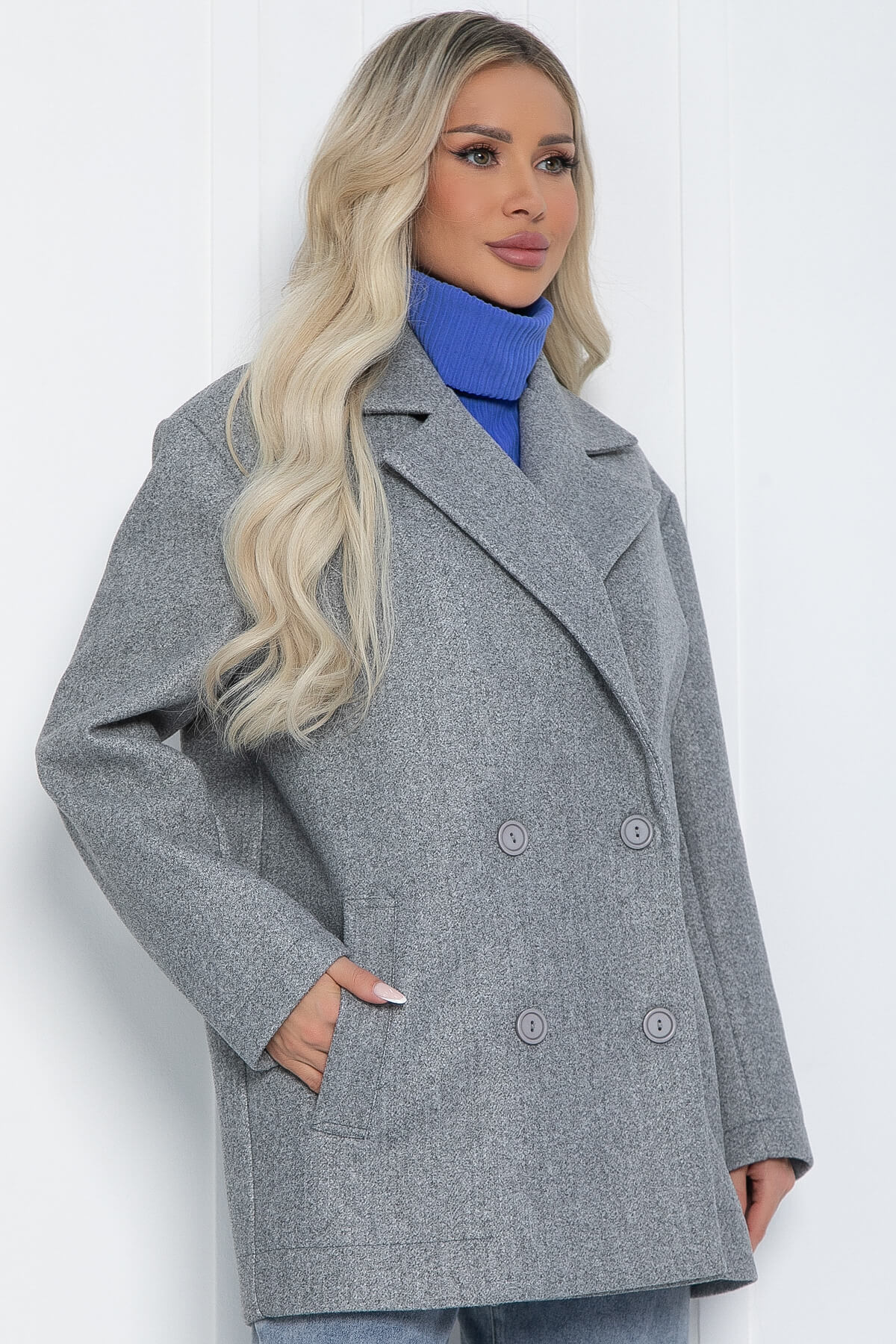 Пальто Я в теме (серое) Б12484-7