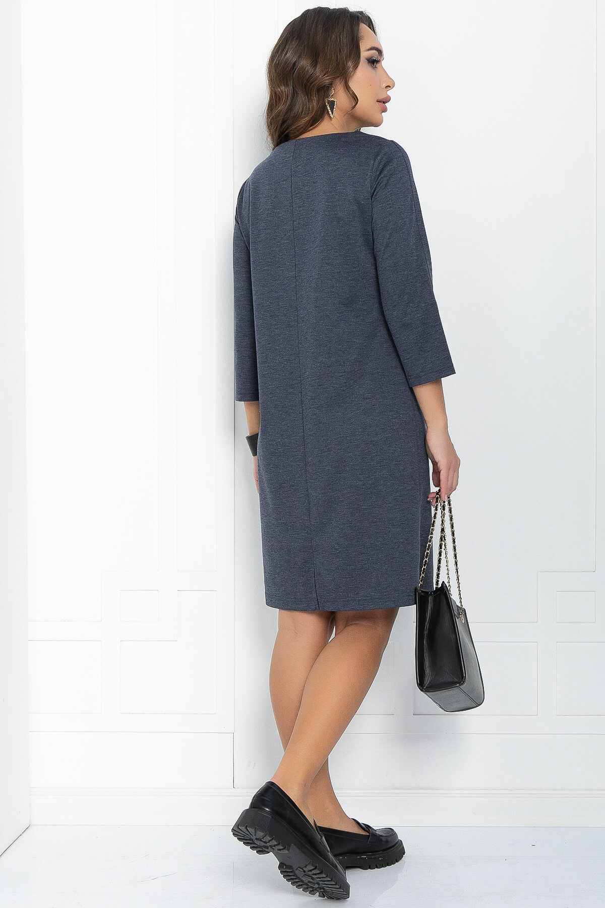 Платье Делис (синее) П11814