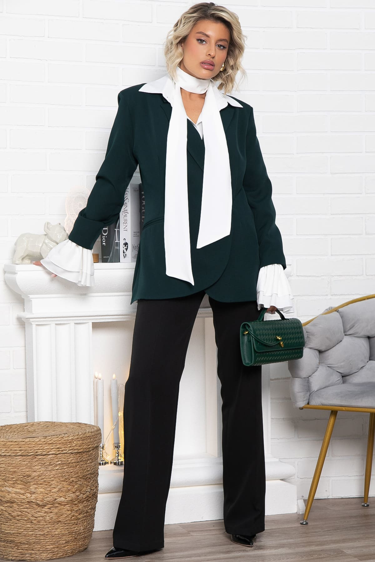 Жакет Вершина успеха (зеленый) Б15061-5М