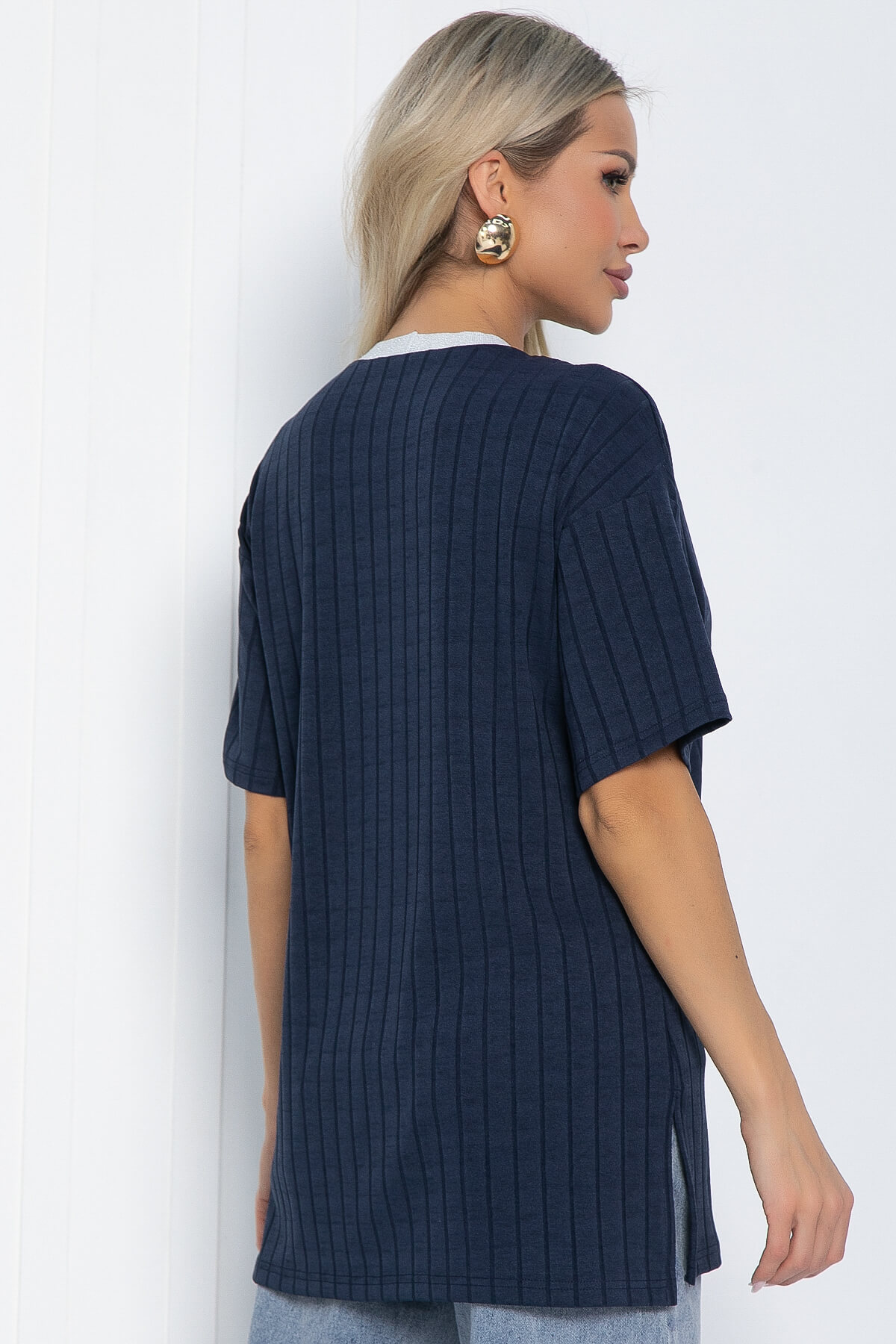 Футболка Ника (синяя) Б12452-7