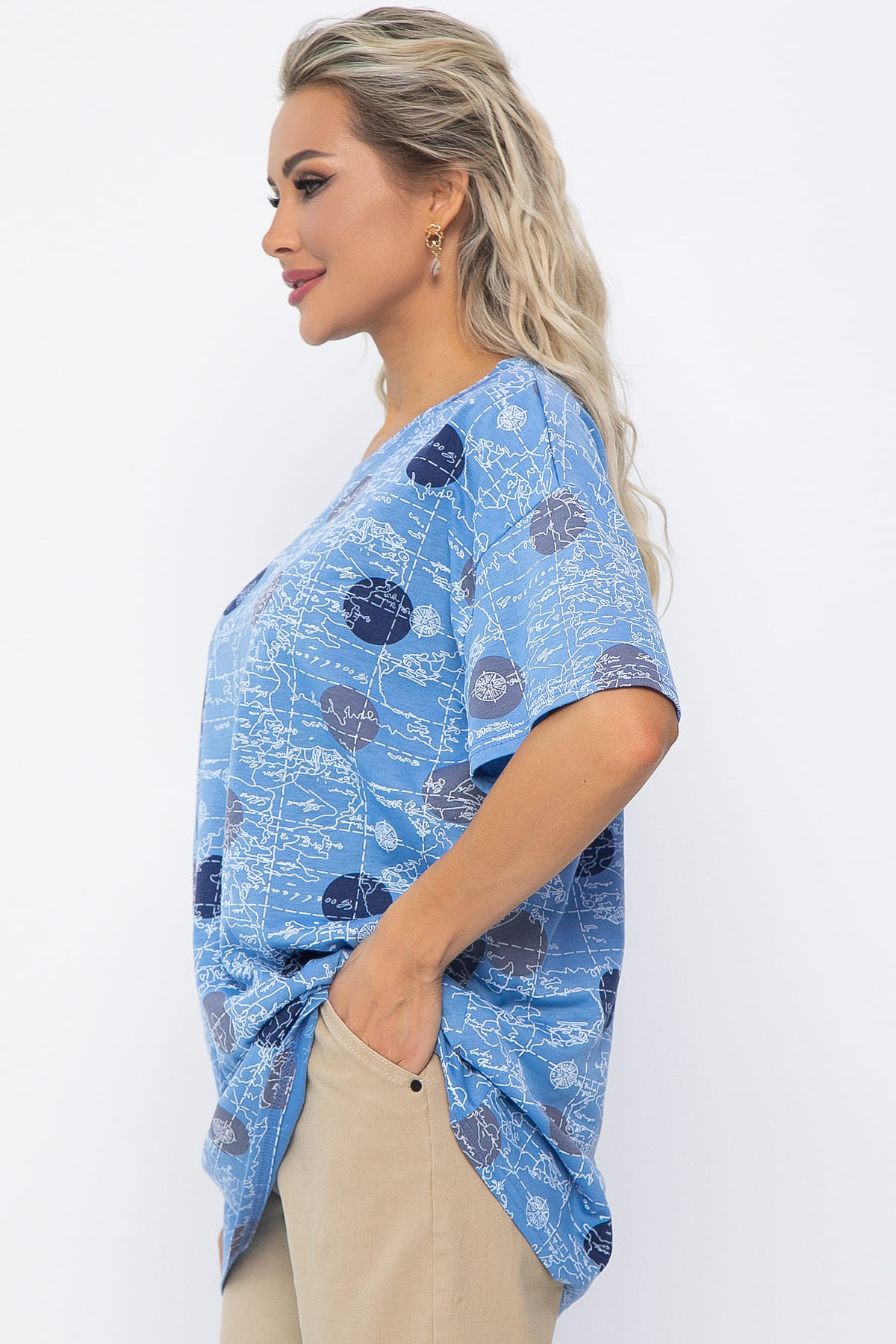 Блуза Тори (джинс) Б13518-20М