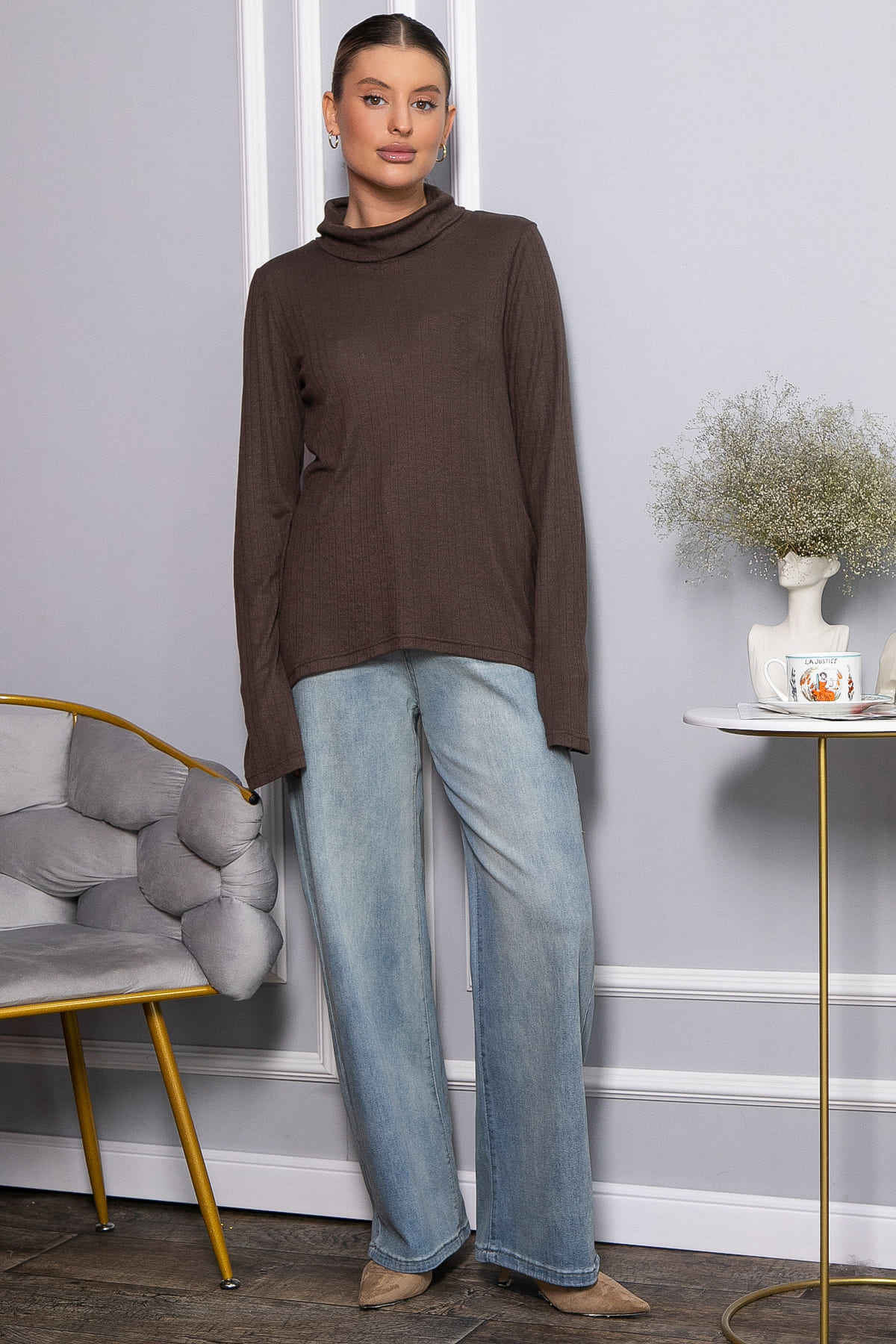 Джемпер В объятьях нежности (кофе) Б14446-4М