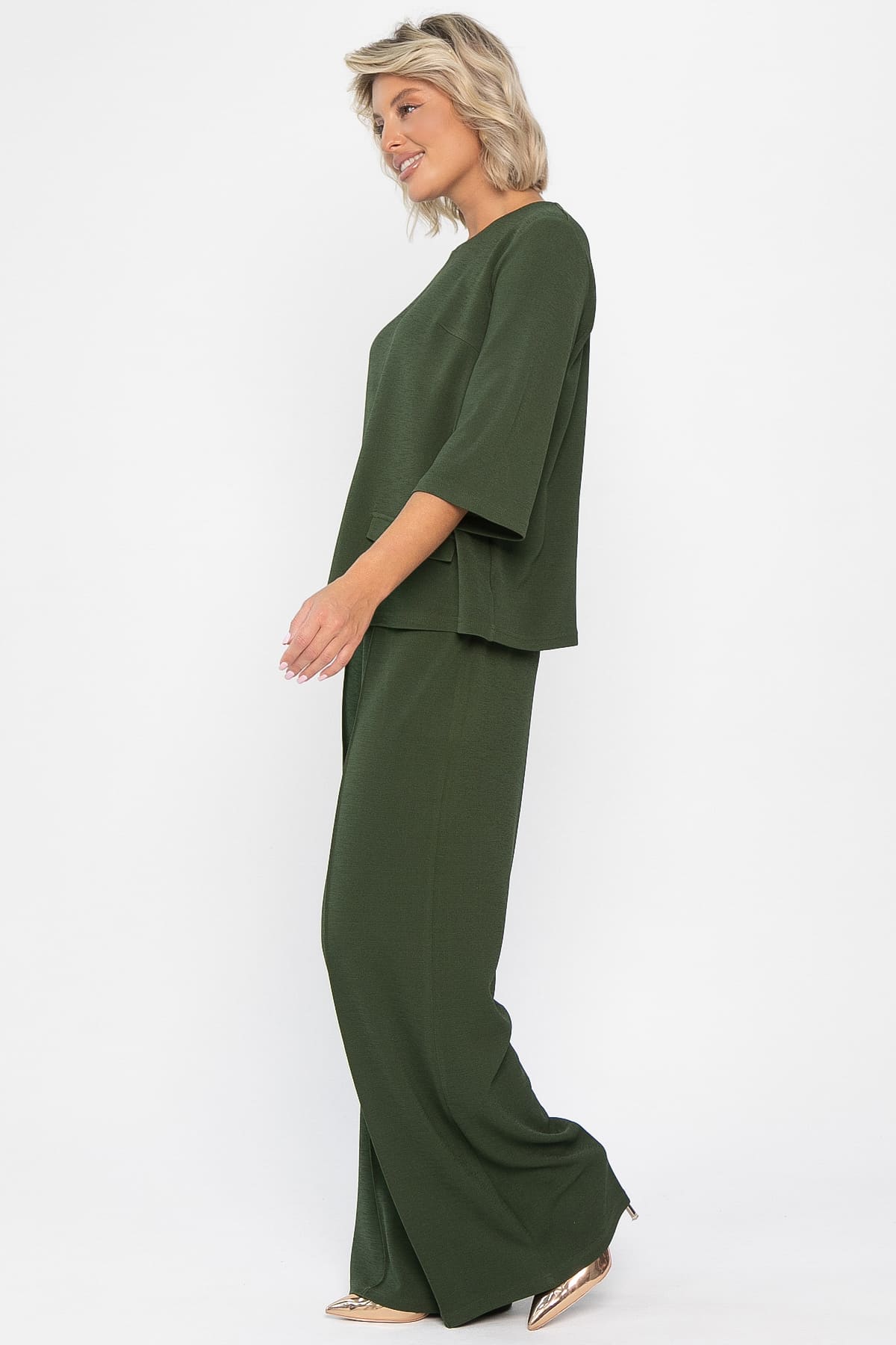 Костюм трикотажный Альберта (темно-зеленый) К14342-10М