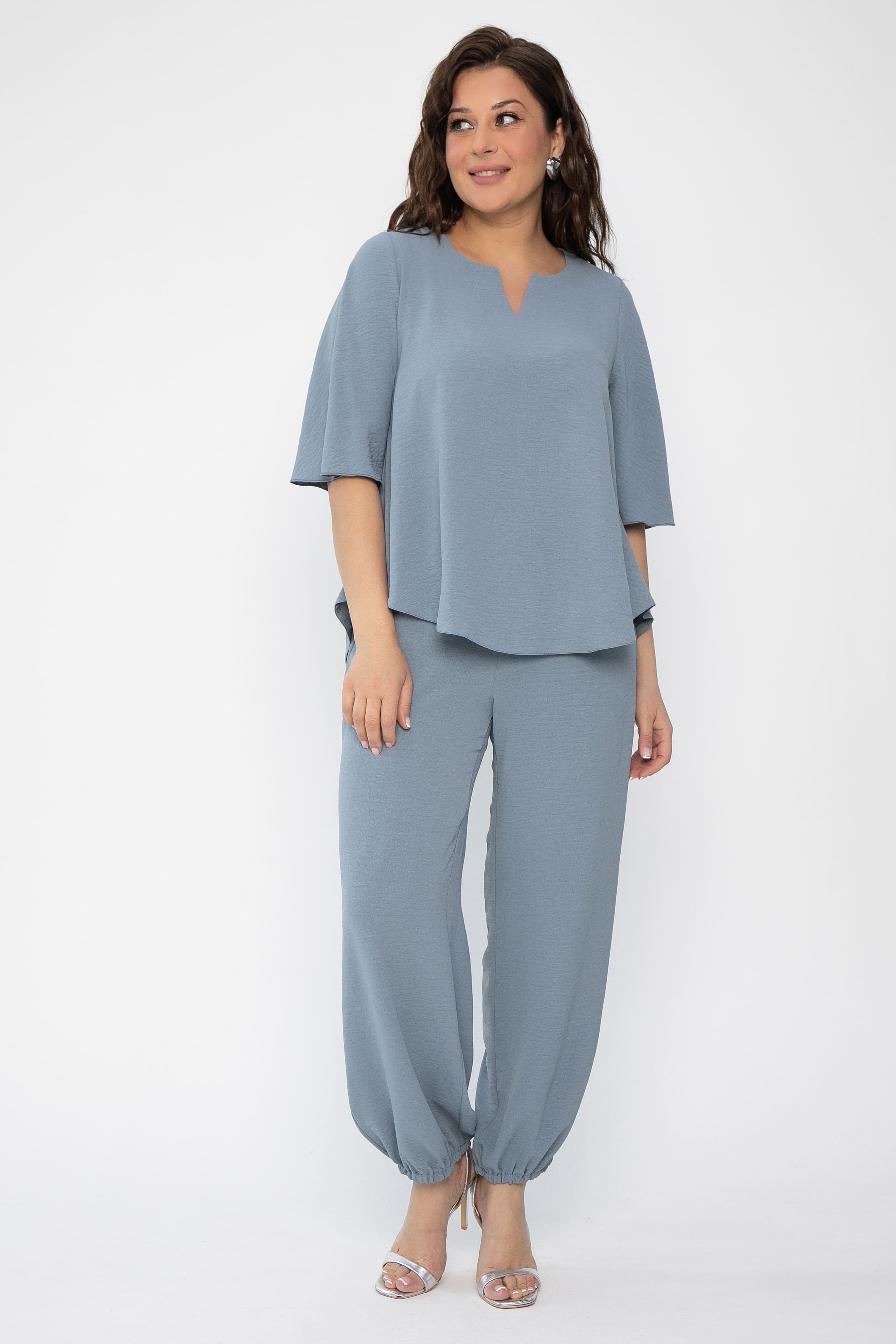 Костюм Летняя соната (серо-голубой) К13716-15М