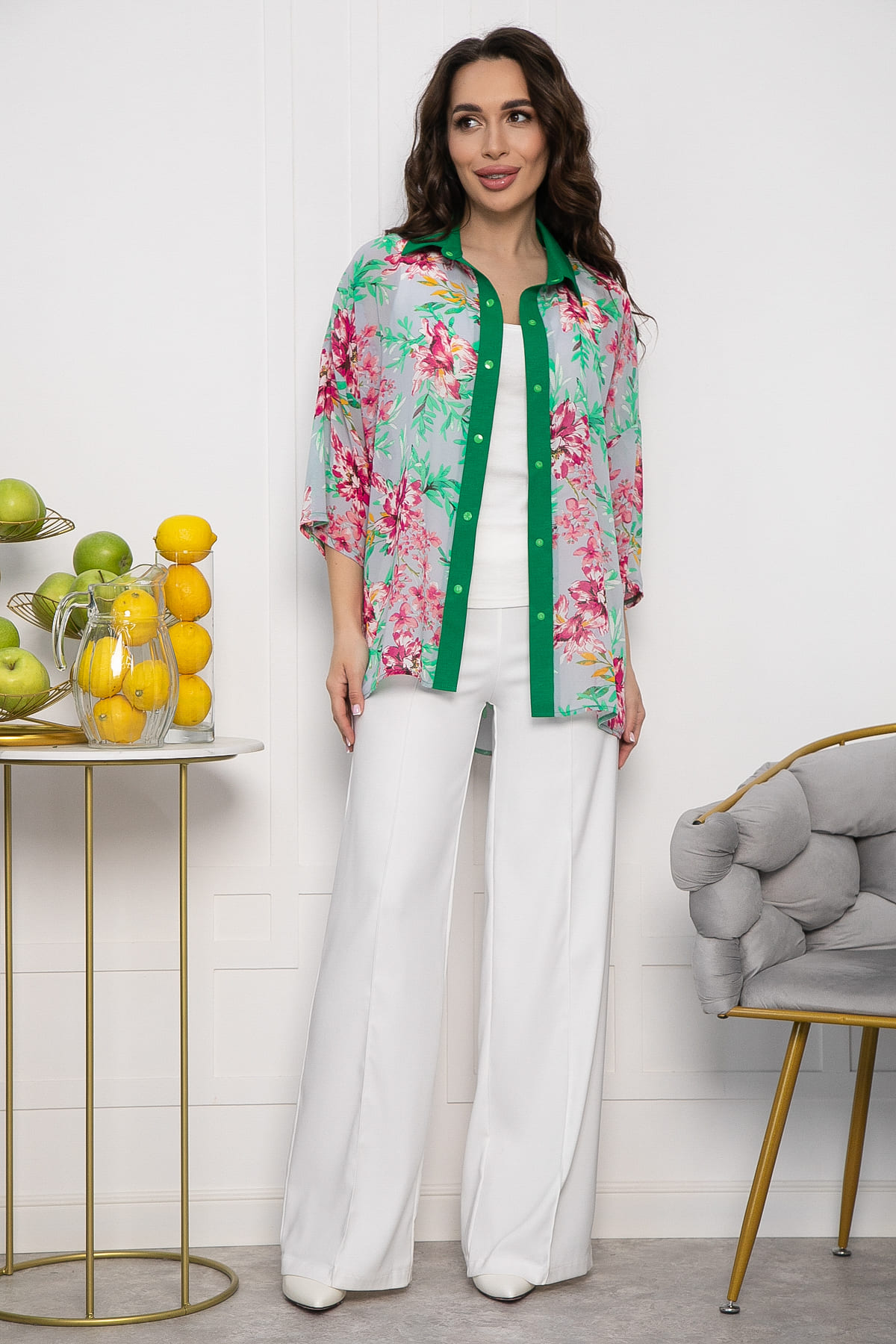 Костюм Удачный (зеленый) К13590-13М