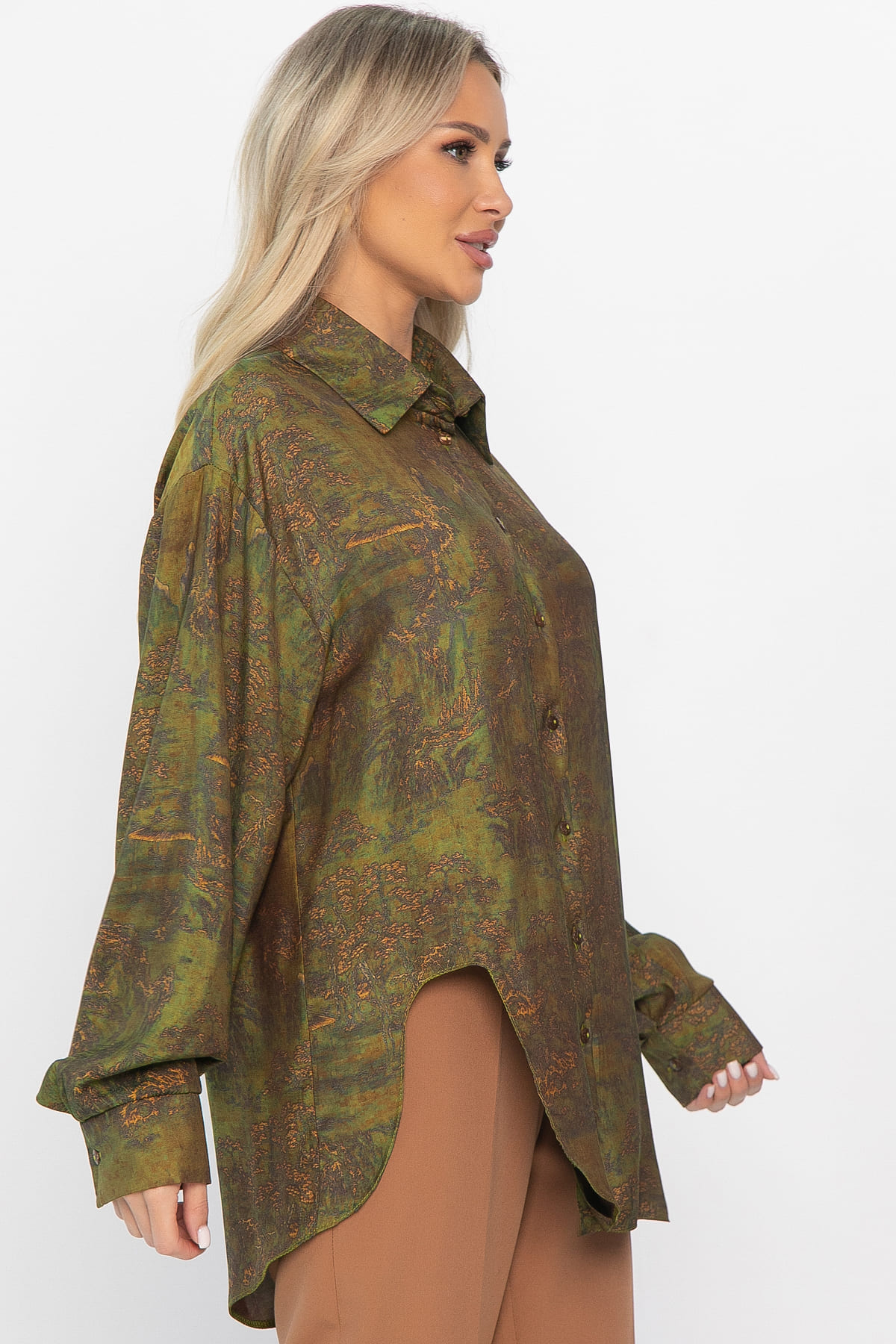 Блуза Тайна очарования (зеленая) Б14434-5М