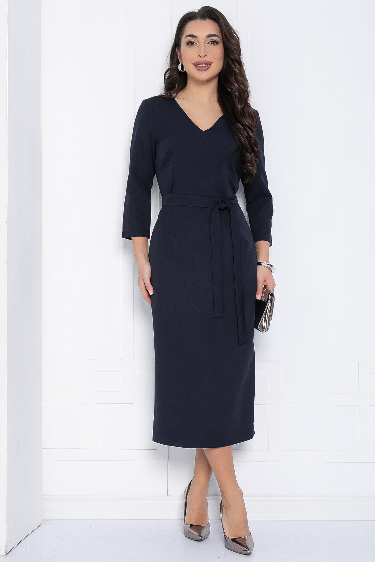 Платье Верба (синее) П12157-25