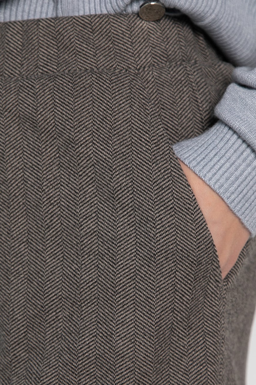 Брюки прямые Лиора (коричневые) Б15007-8М