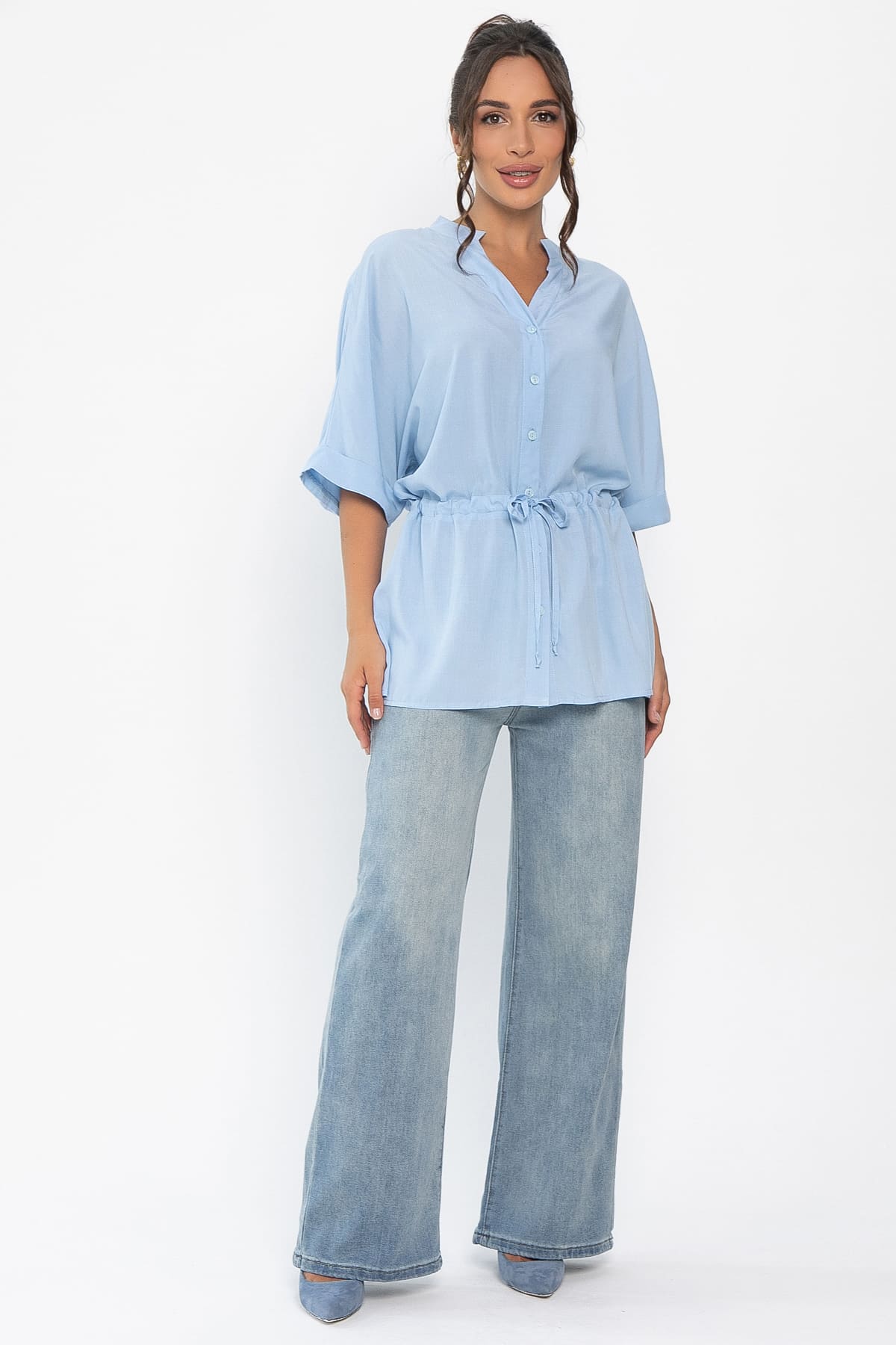 Блуза Мариша (голубая) Б13981-30М