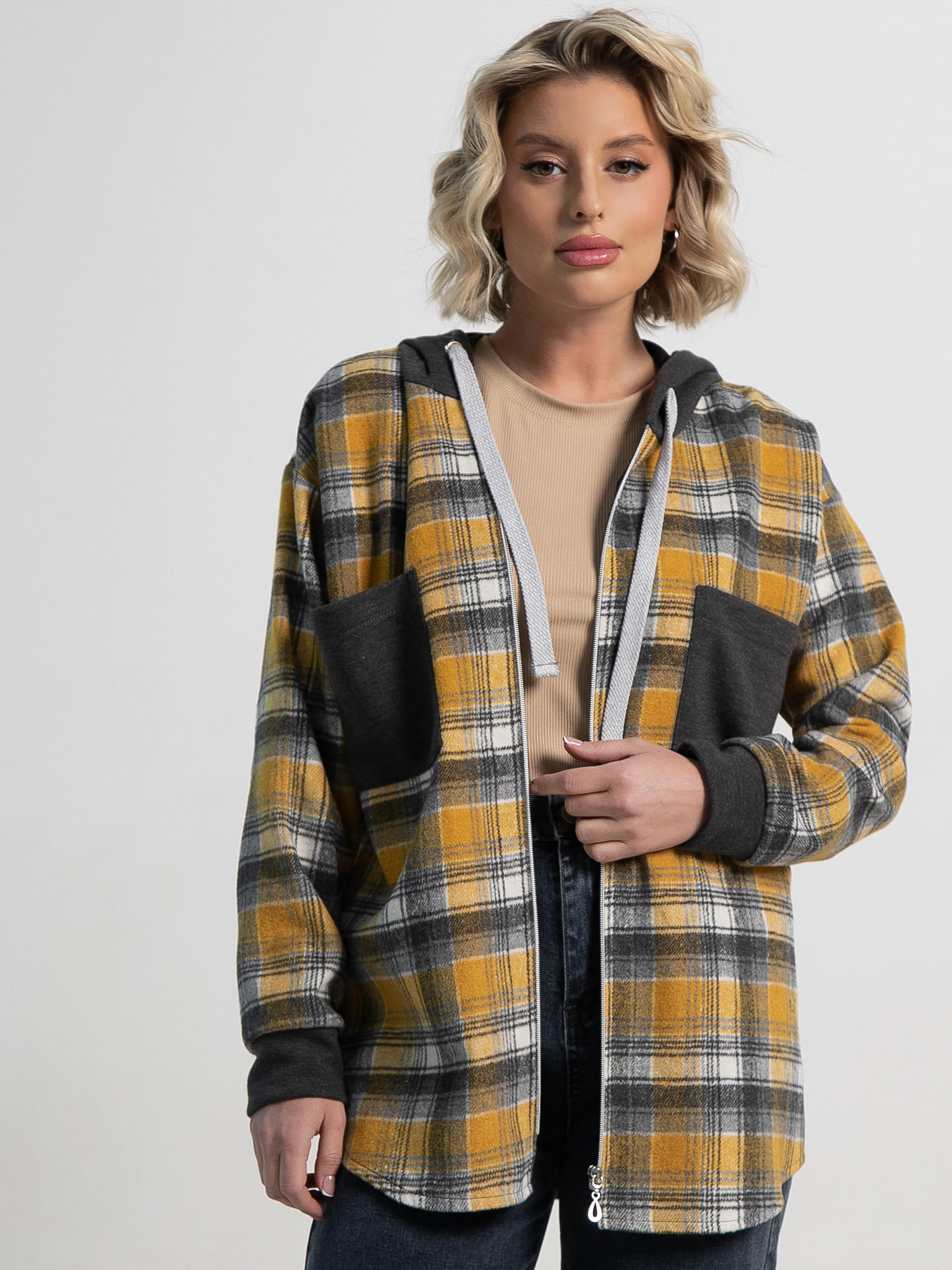 Рубашка Больше чем стиль НЬЮ (желтая) Б15127-50М