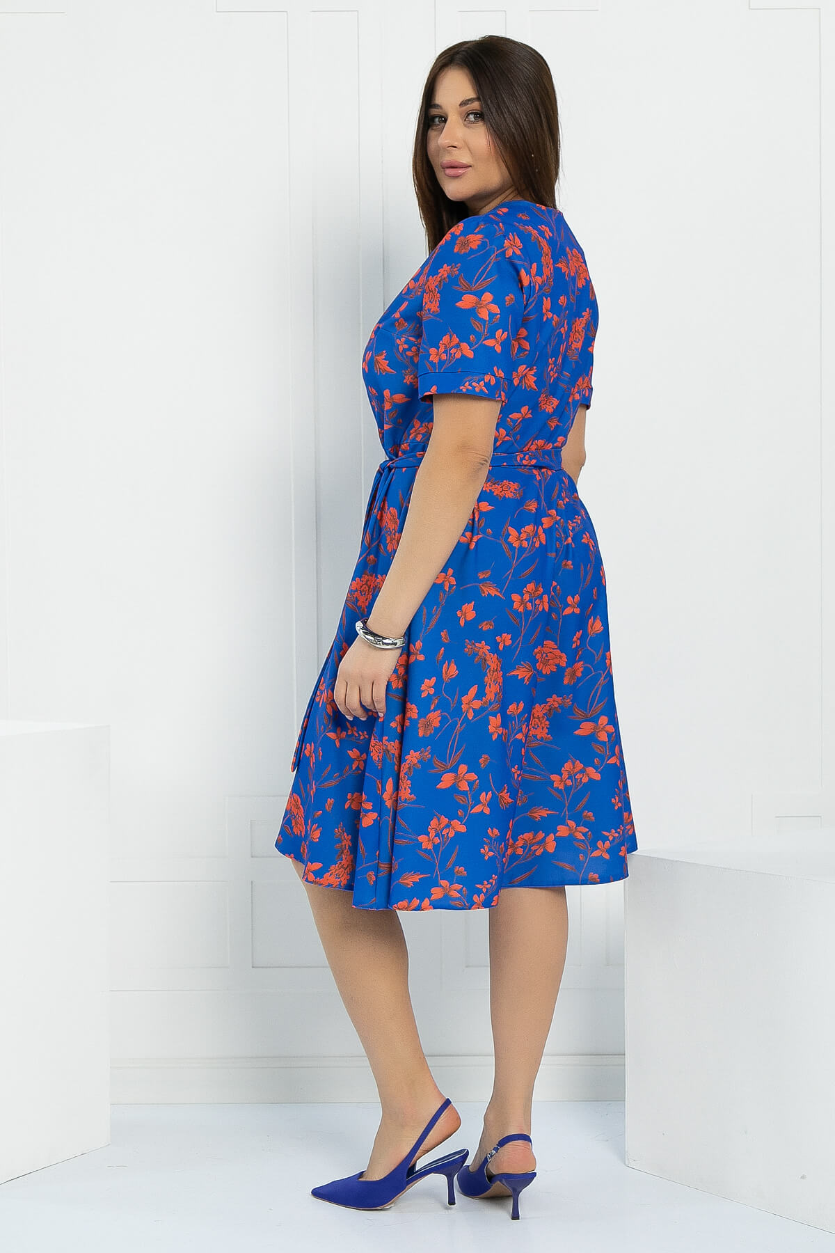 Платье Признание в любви (синее) П12654-25