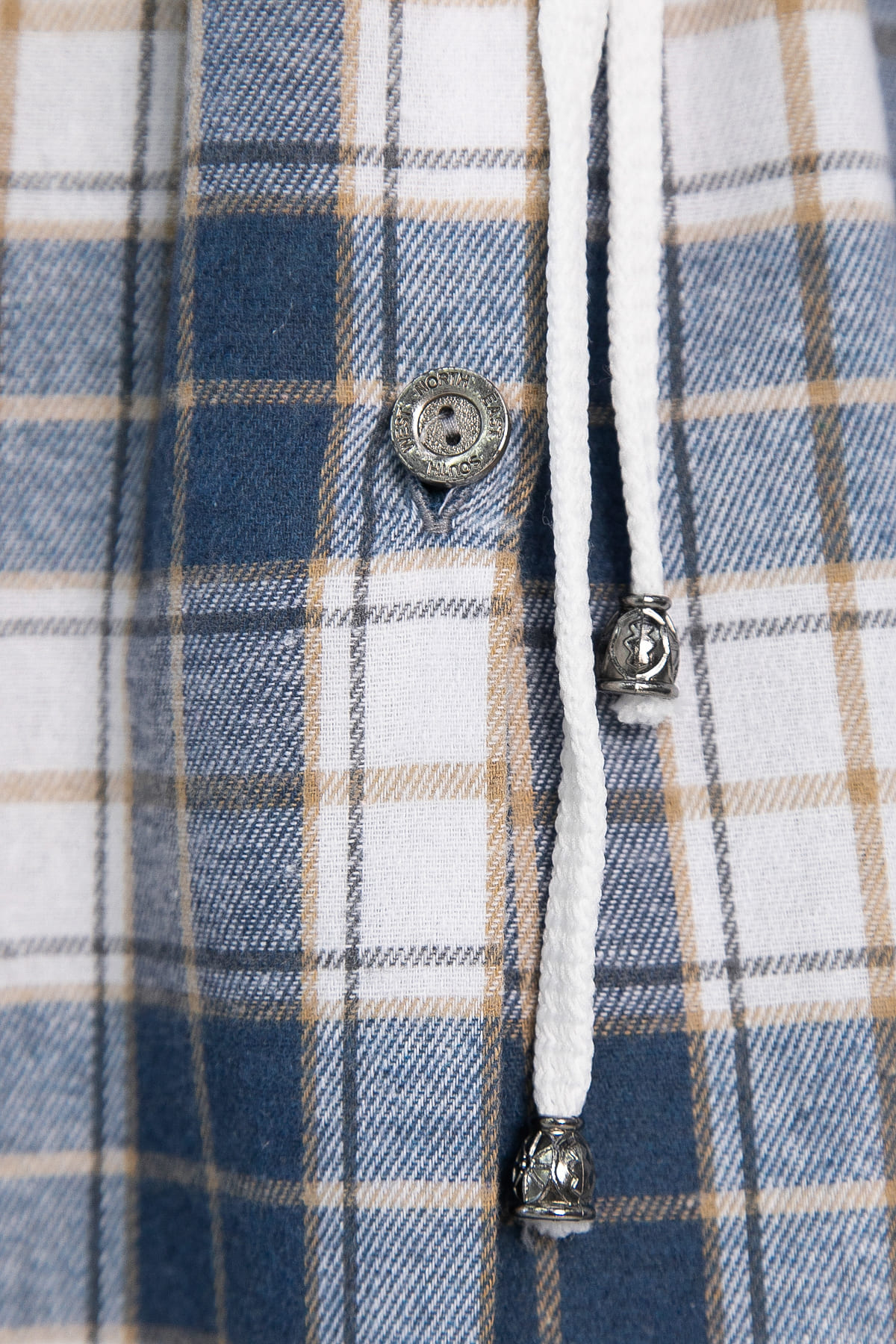 Рубашка хлопковая Джанет  (сине-белая) Б14272-4М