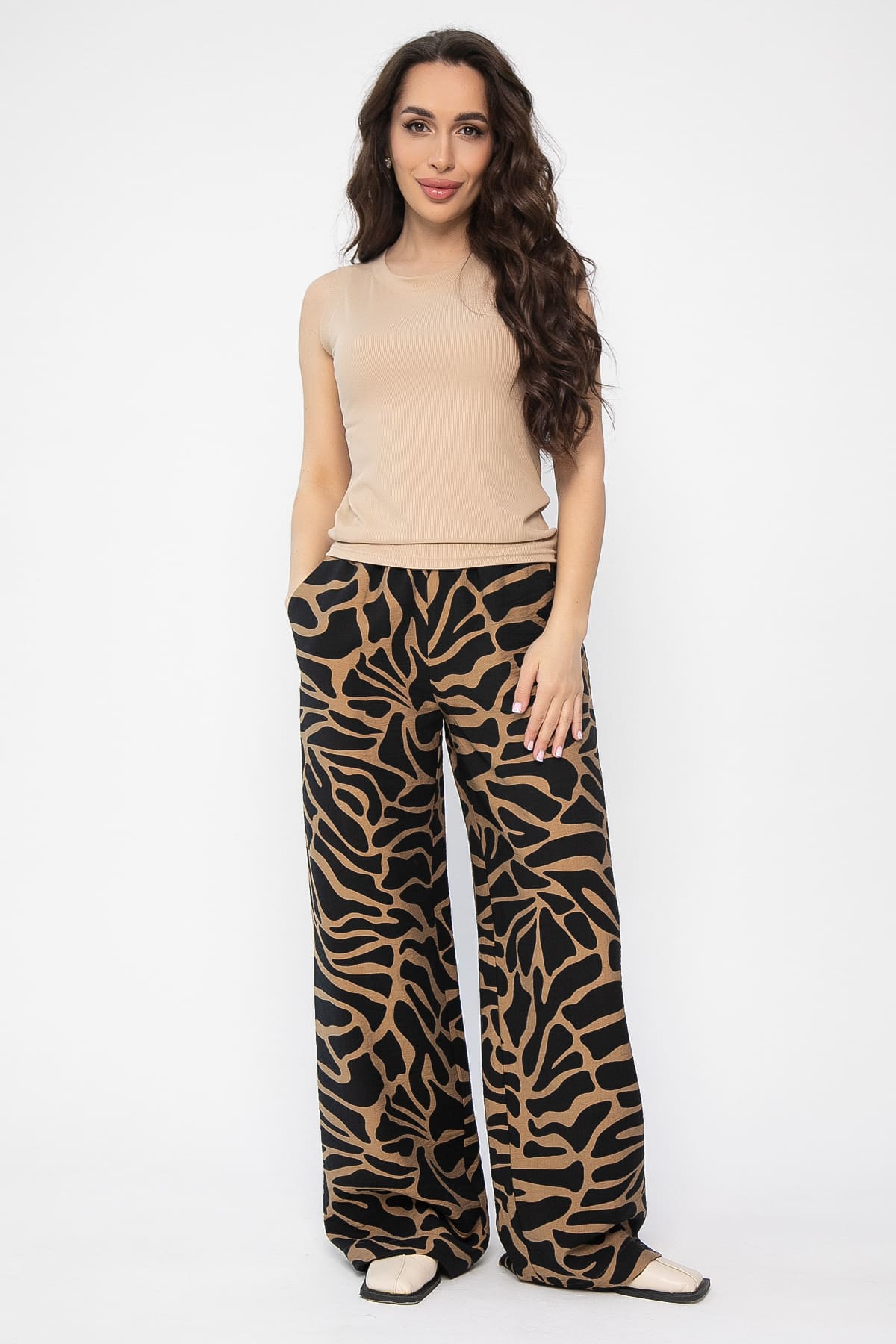 Брюки Калейдоскоп (коричневые) Б13606-30М