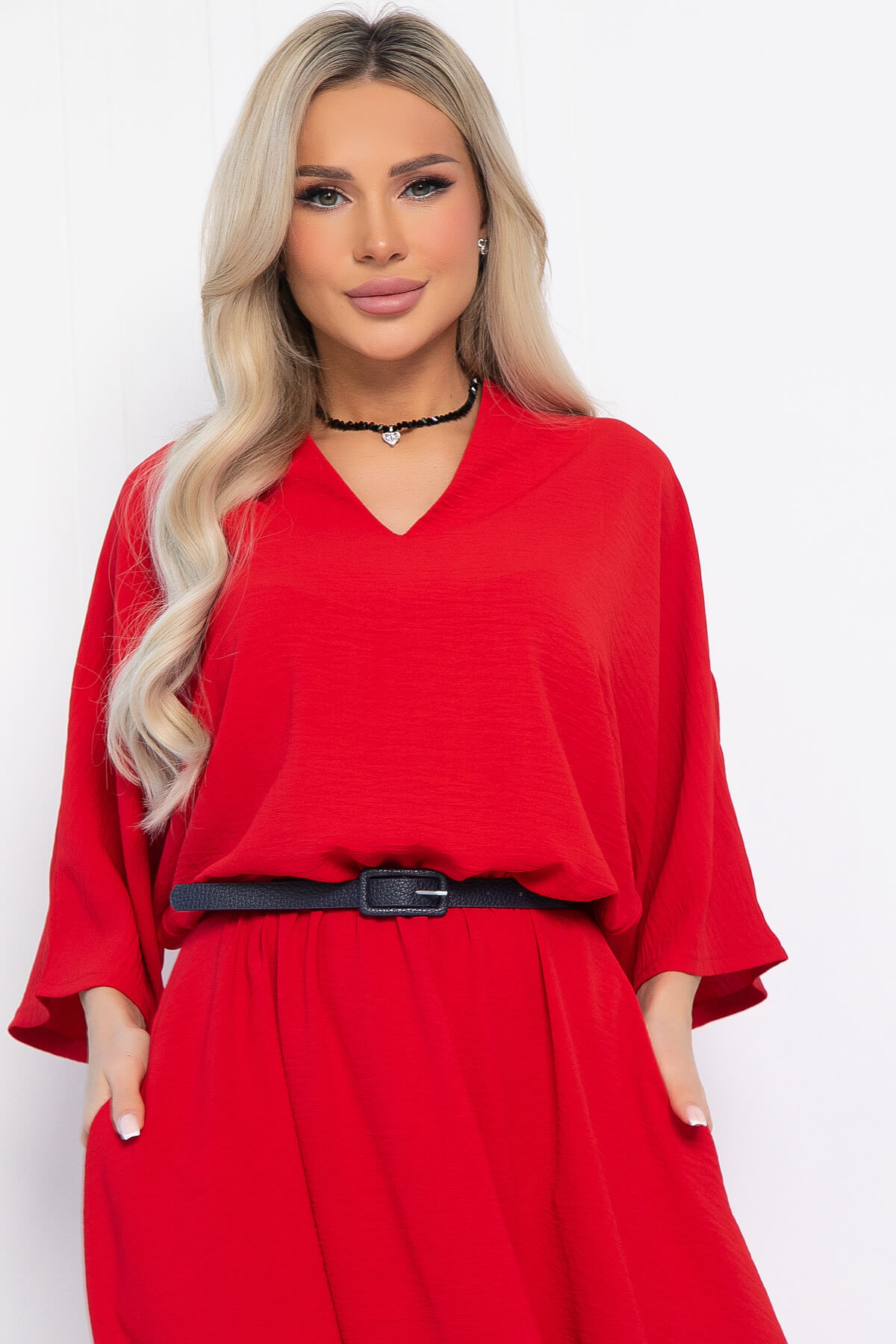 Платье Модера (красное) П12664-16