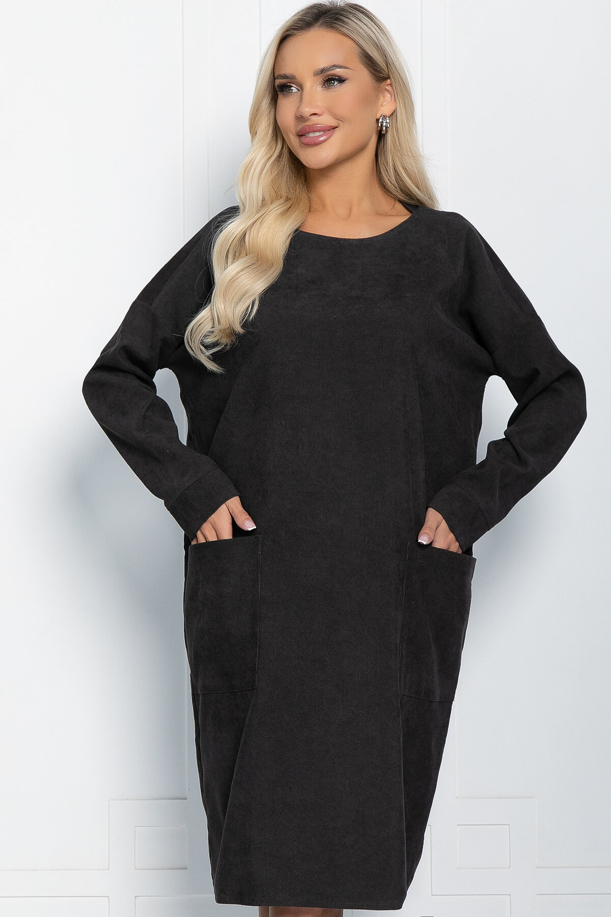 Платье Нова (графит) П11618