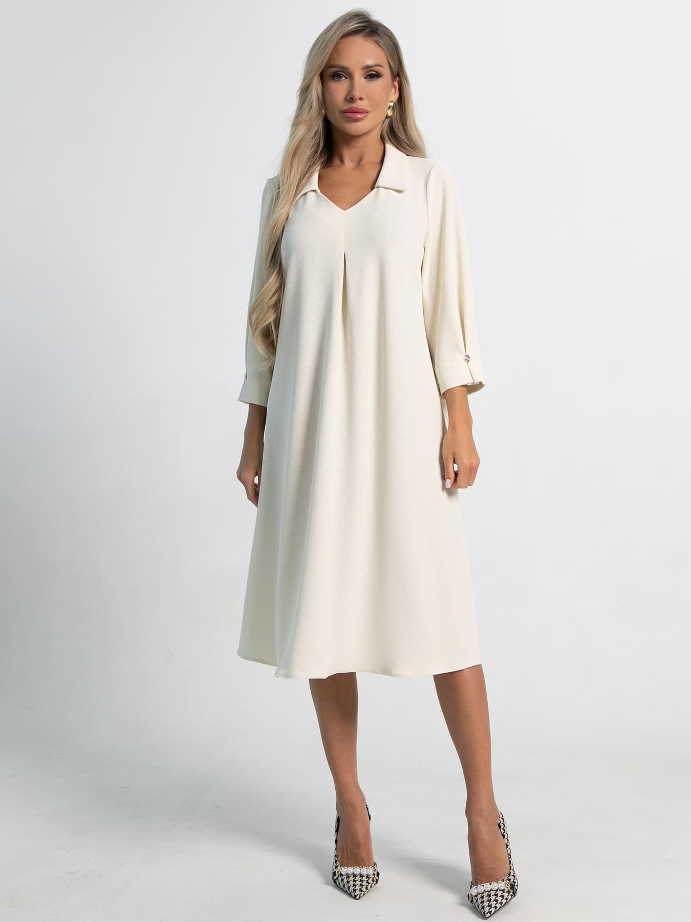 Платье Лорэн (молочное) П15196-18М