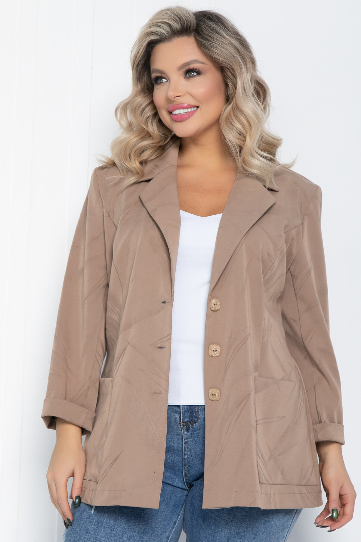 Жакет Зоя (светло-коричневый) Б12532-3