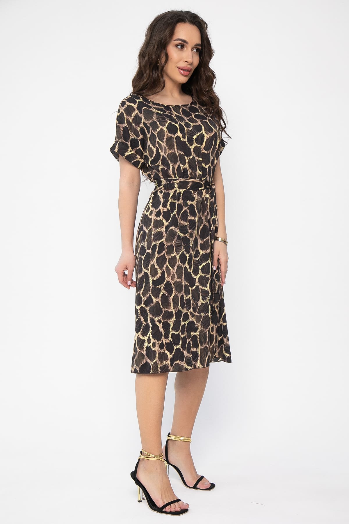 Платье Бренди (коричневое) П13619-12М