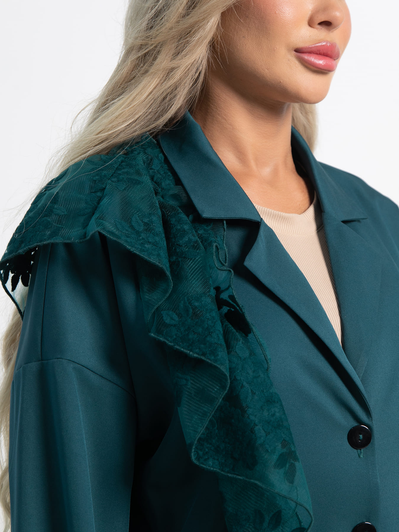 Костюм брючный Стилизация (изумруд) К15330-4М