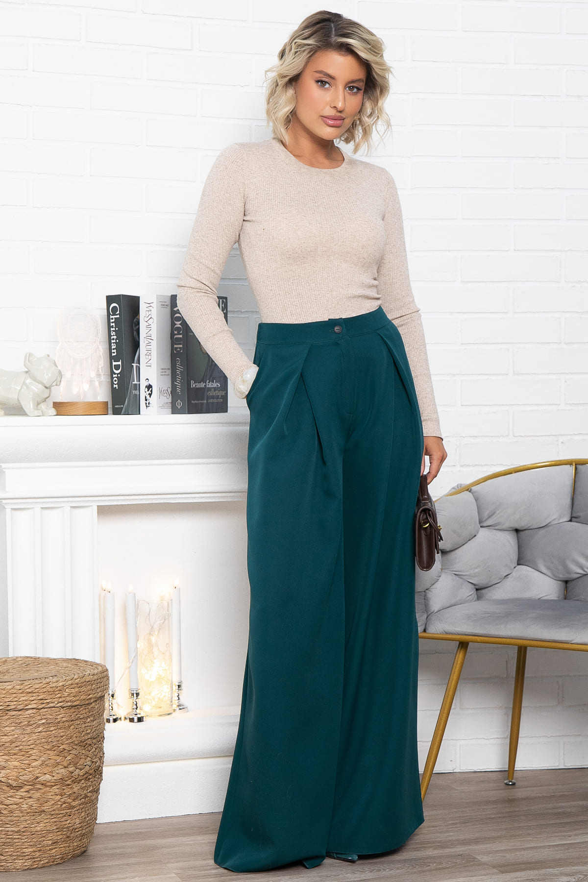 Брюки Безусловный приоритет (изумруд) Б15037-5М