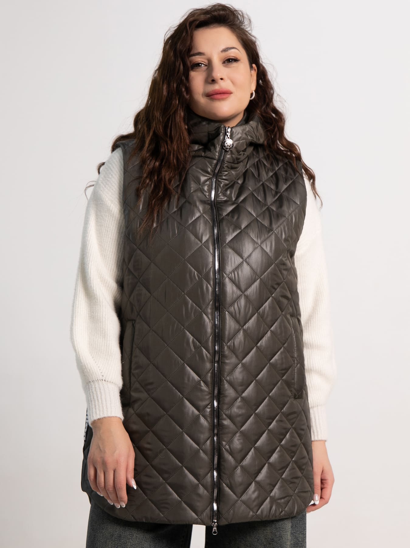 Жилет утепленный Фирменный стиль (хаки) Б15321-18М