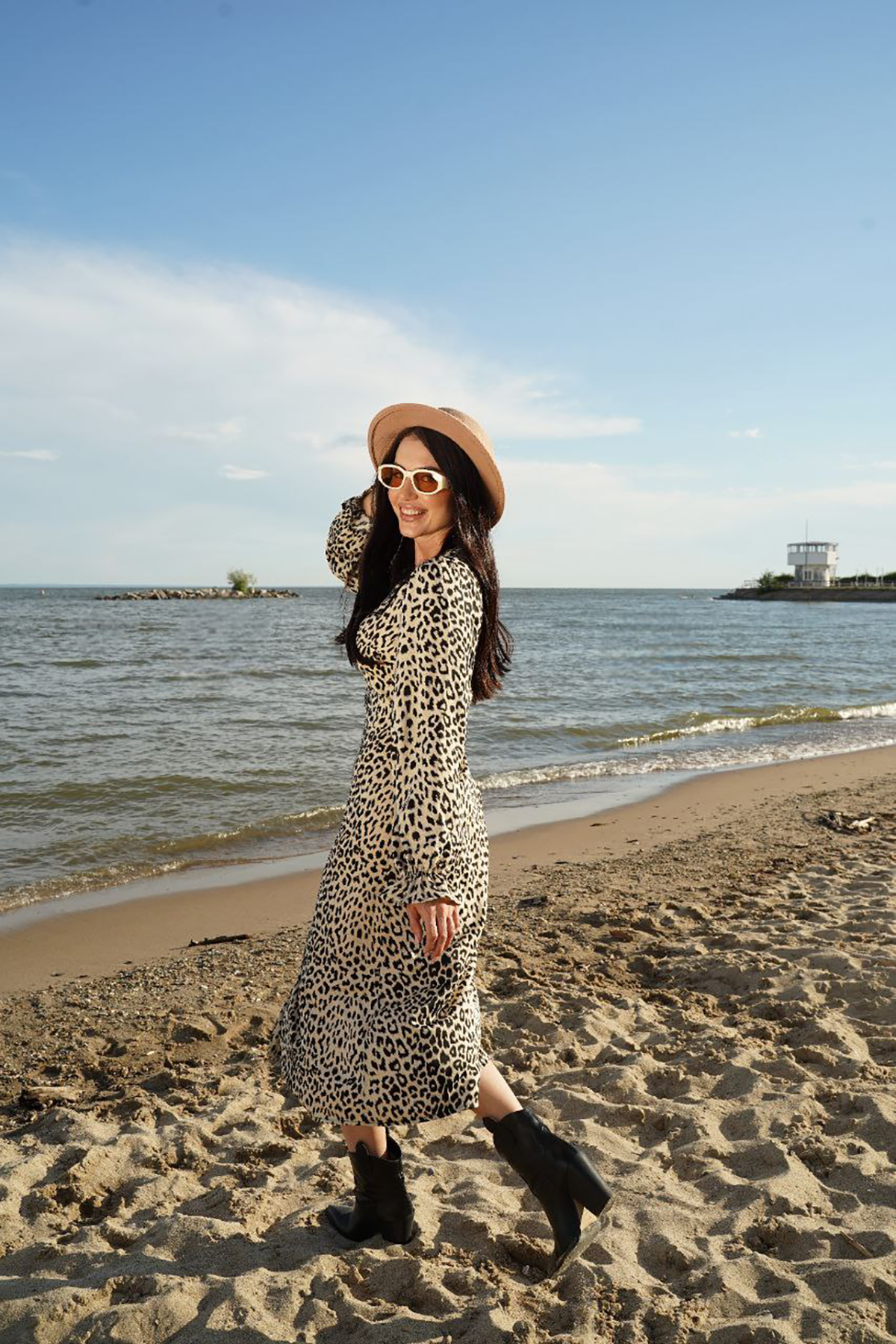 Платье Селебрити (леопард) П10968