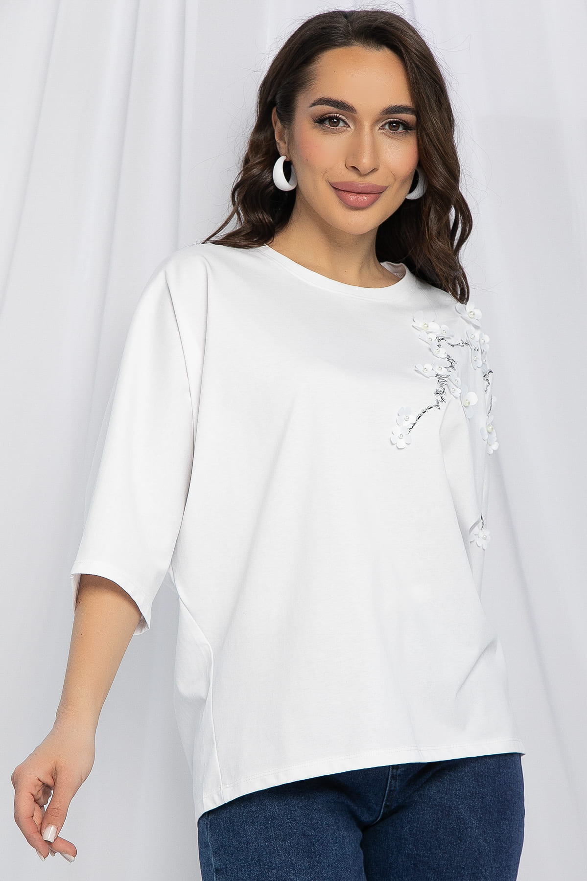 Блуза Мисти (белая) Б13162-20М