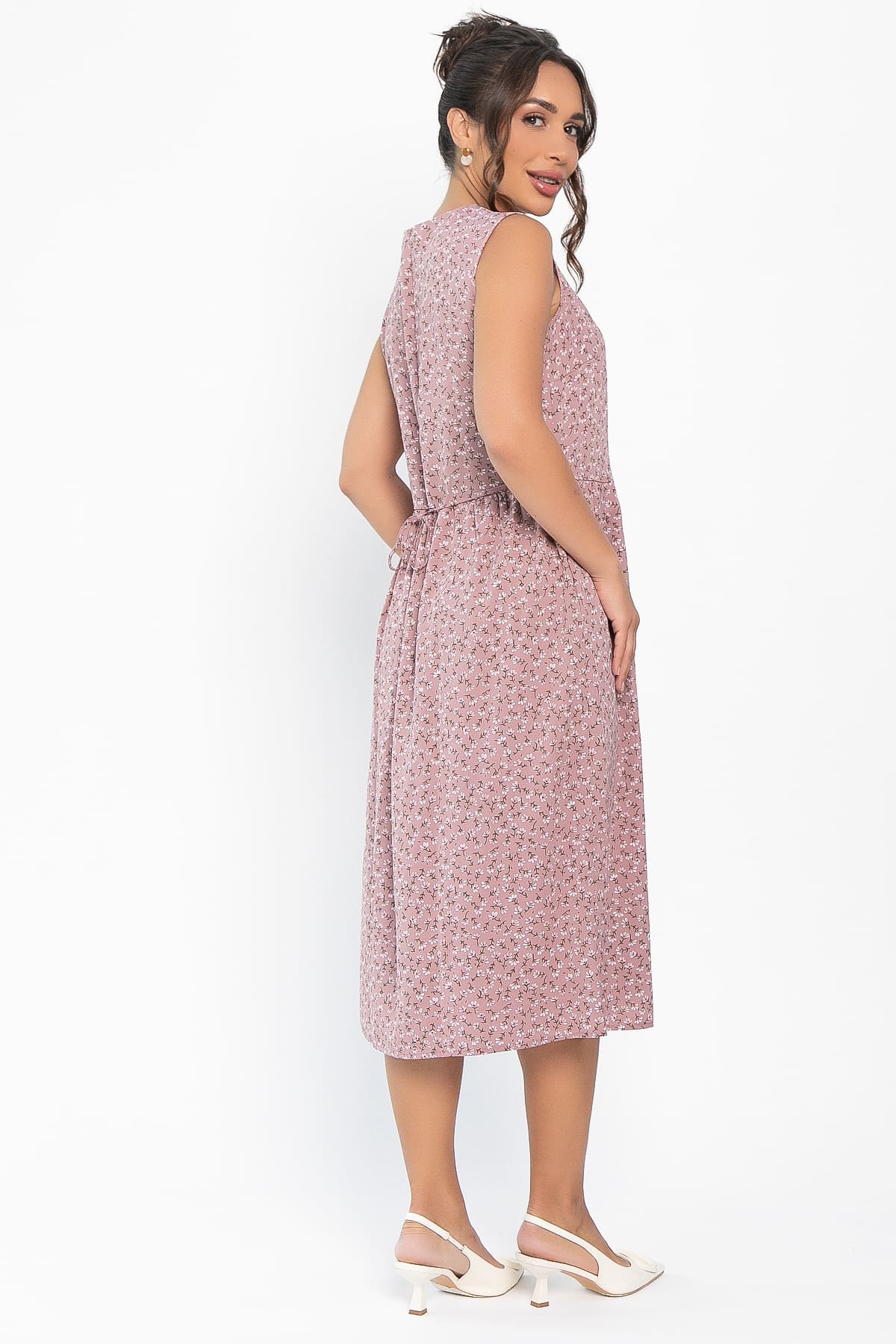 Платье Алена (пудра) П13812-48М