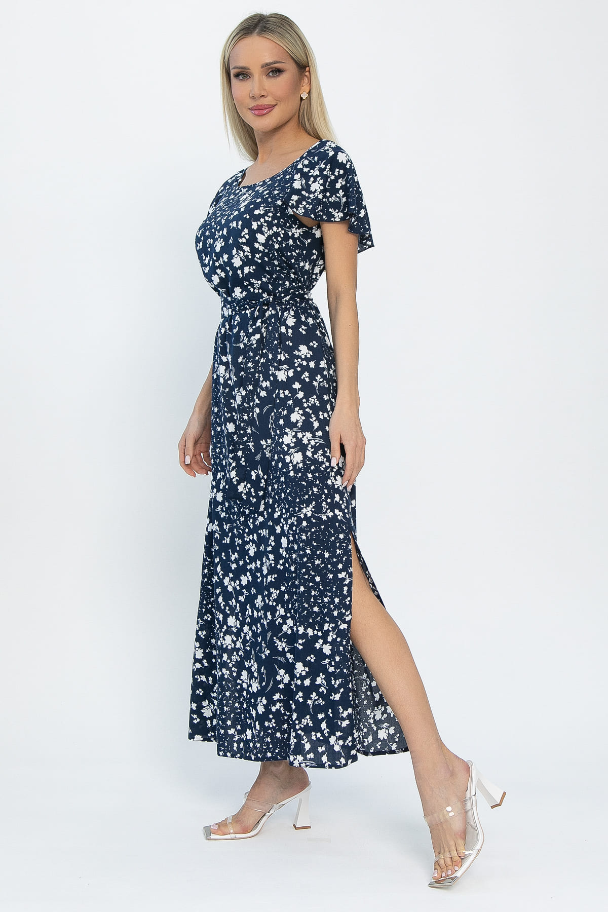 Платье Вечер свиданий (синее) П13545-16М