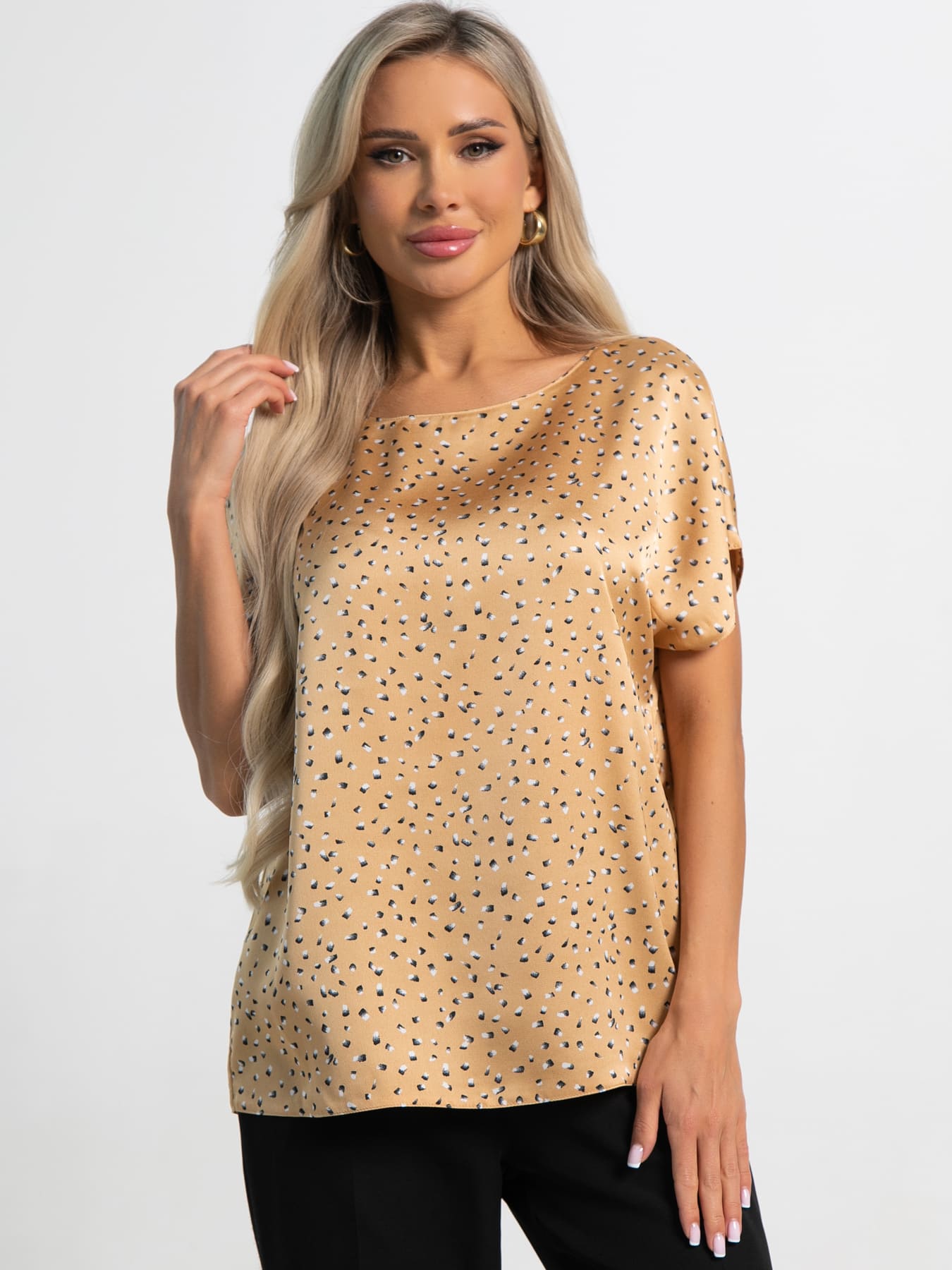 Блуза Верный выбор (бежевая) Б15444-50М