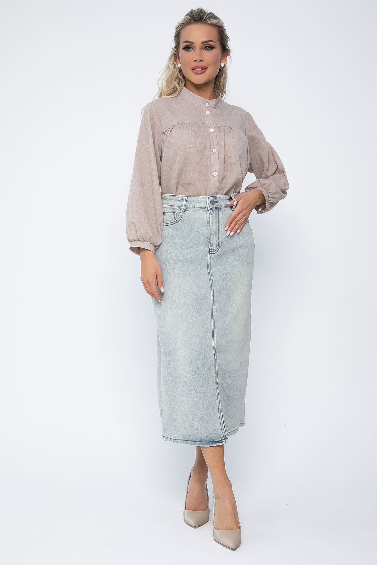 Блуза Ловец снов (бежевая) Б13618-5М