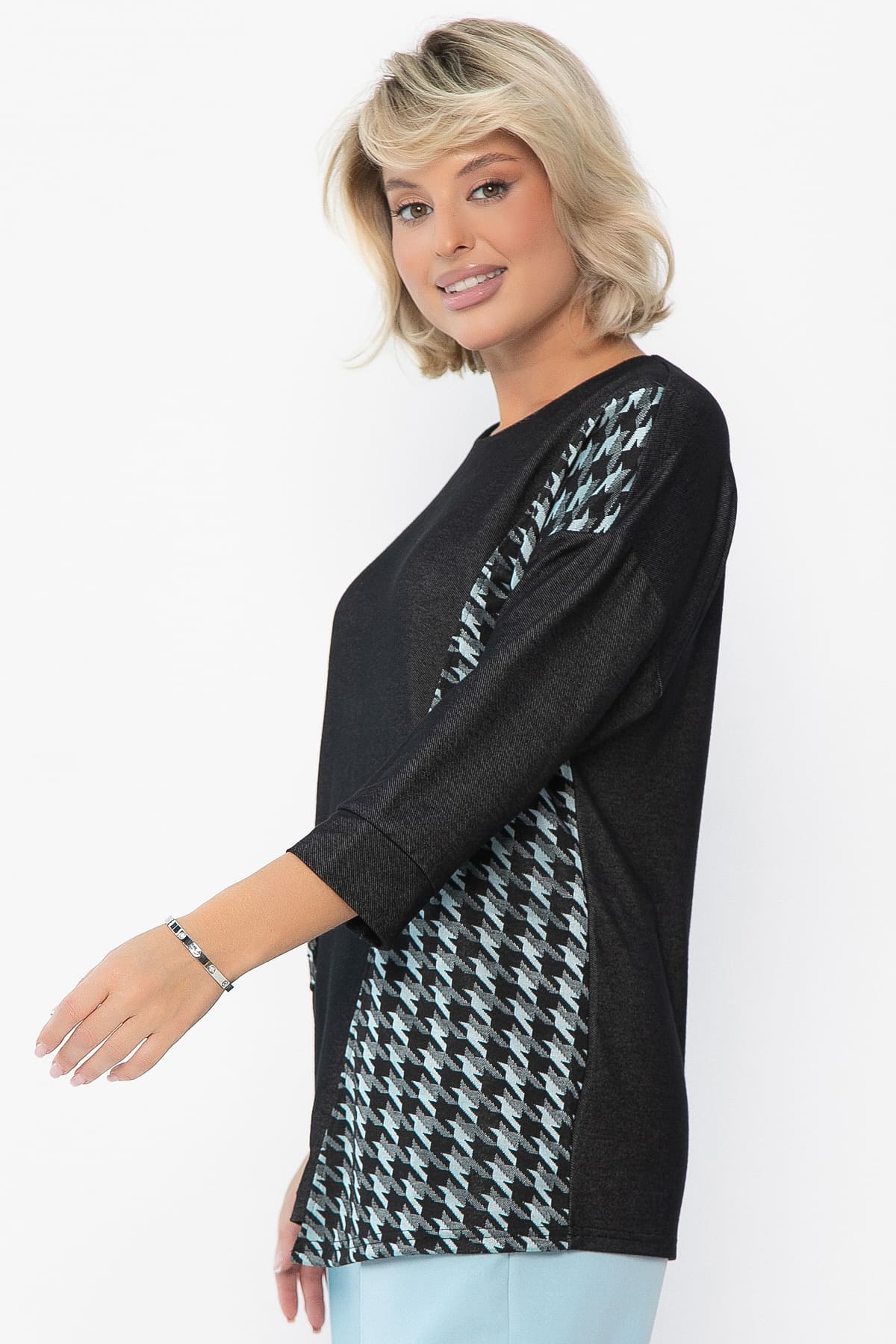 Джемпер Глория (графит/тиффани) Б12199-30