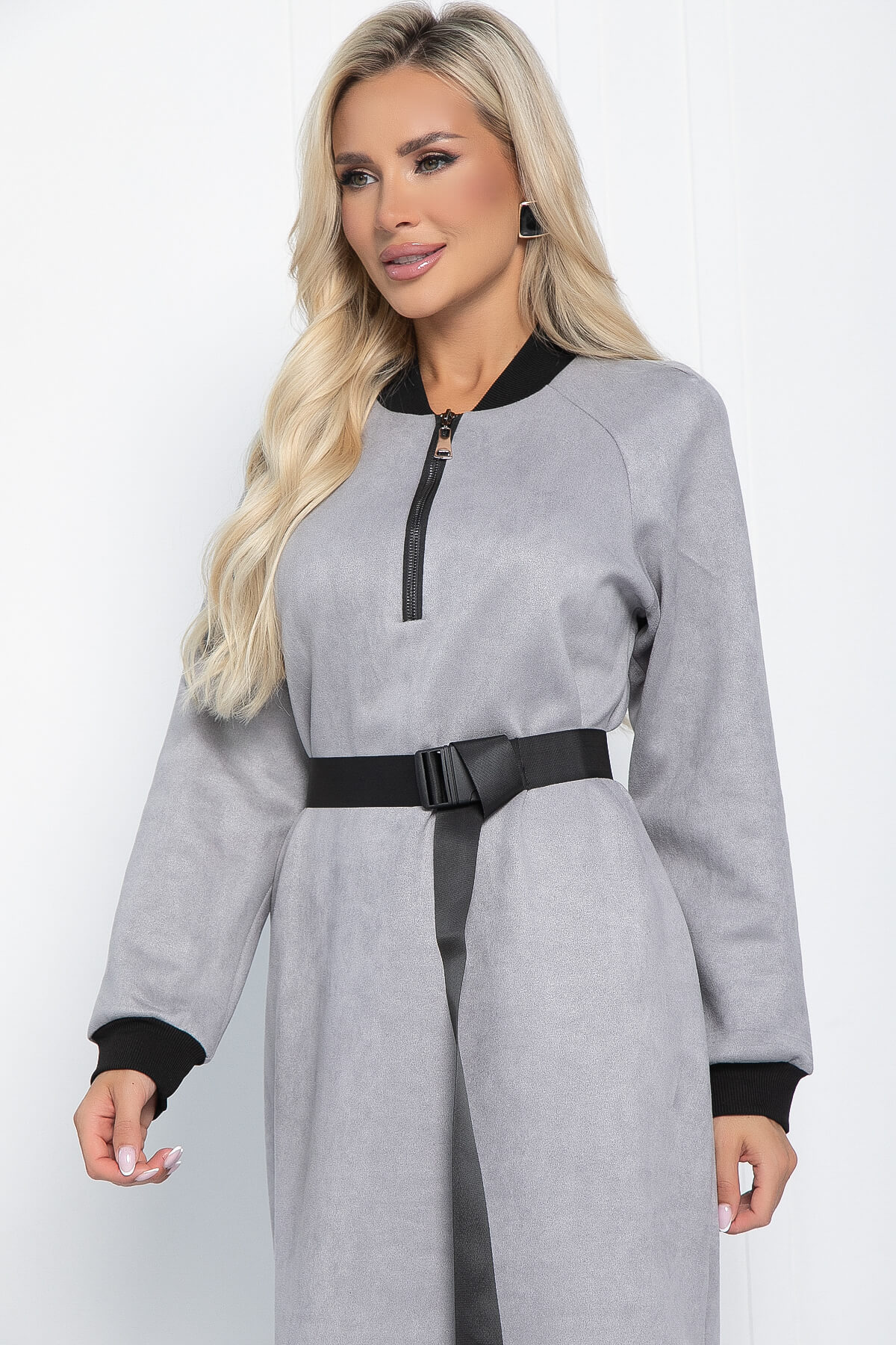 Платье Элона (серое) П11234