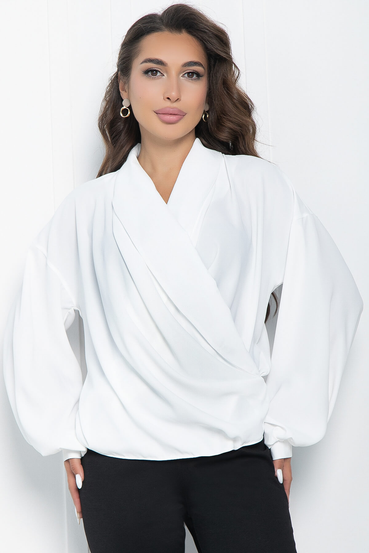 Блуза Незабываемая (белая) Б10887