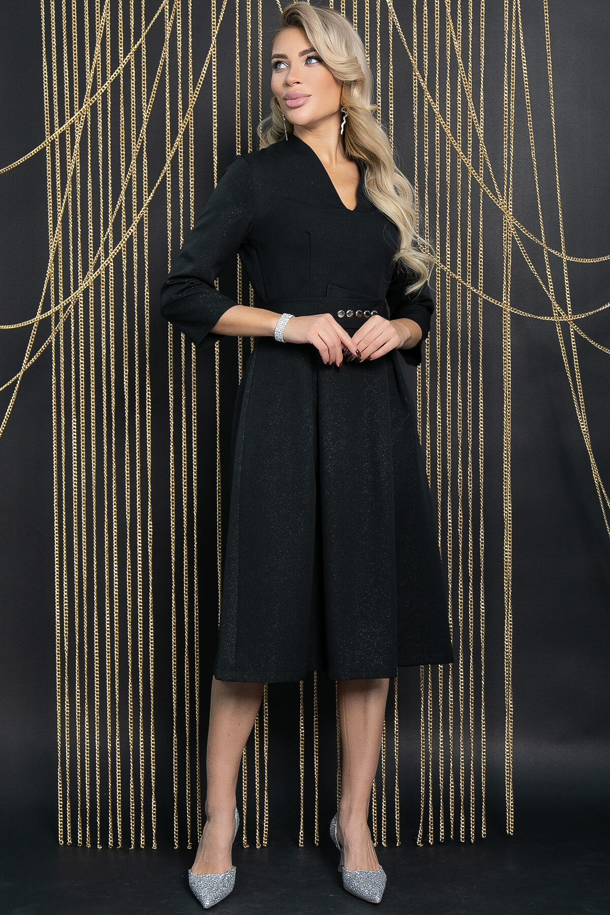 Платье Константа (черное) П11529