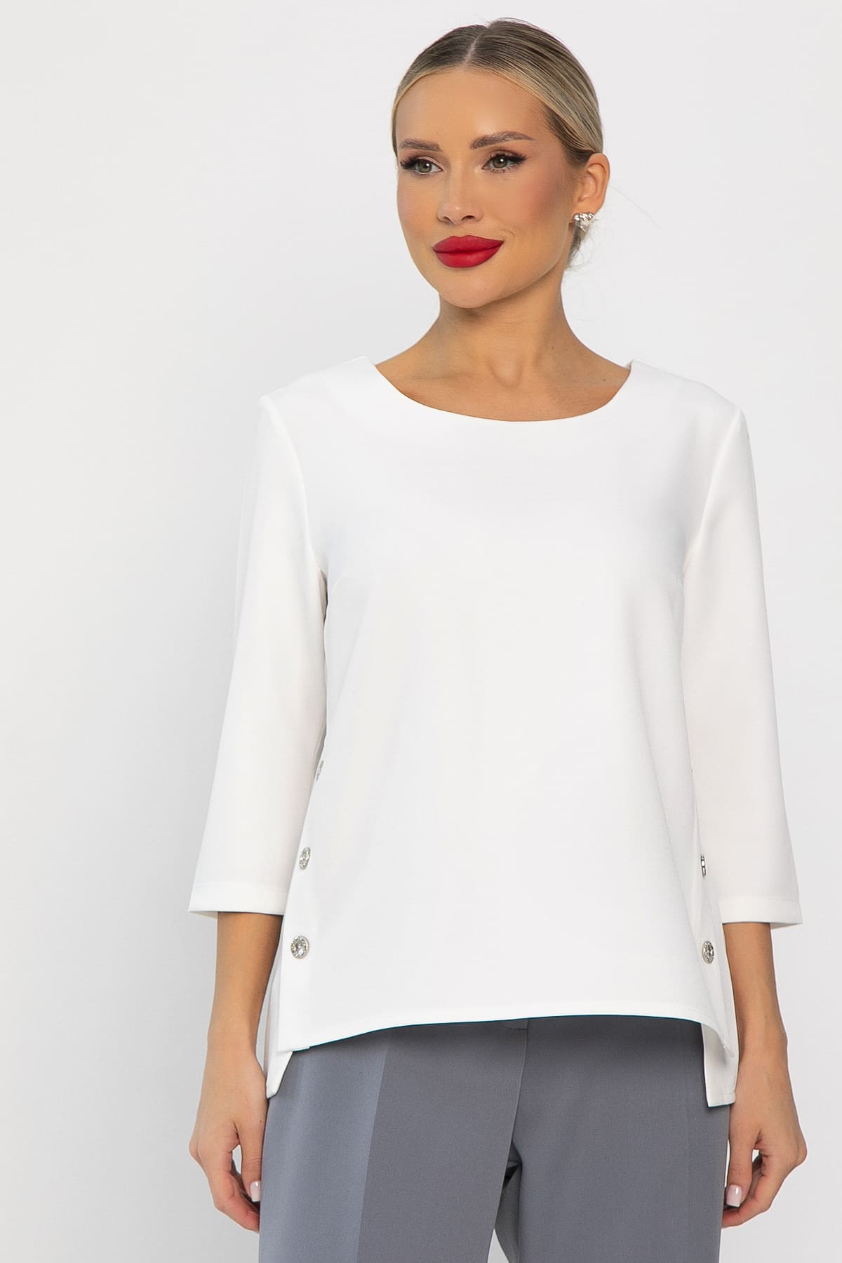 Блуза Аурия (белая) Б14217-48М