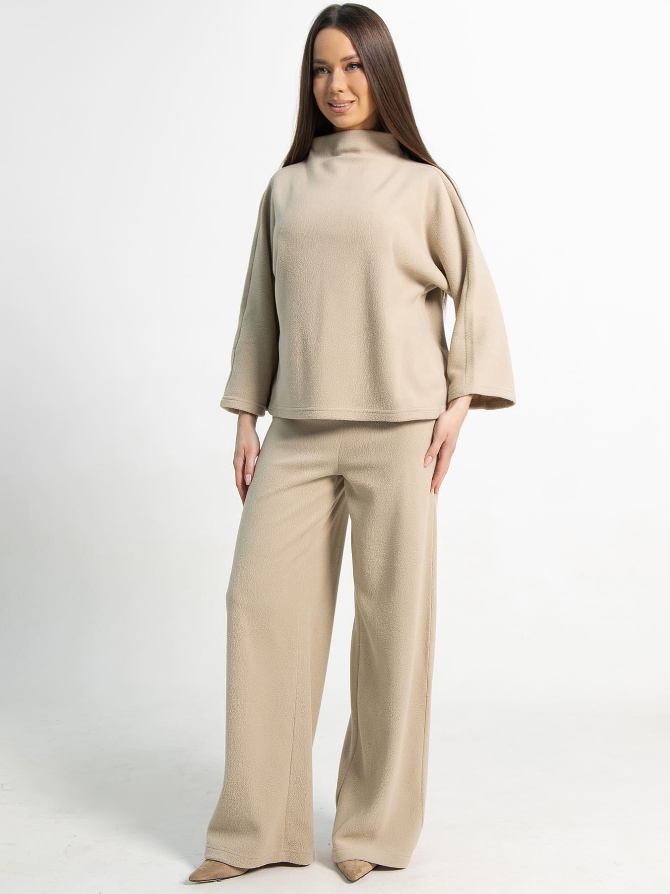 Костюм флисовый Дыхание зимы (светло-бежевый) К15201-10М