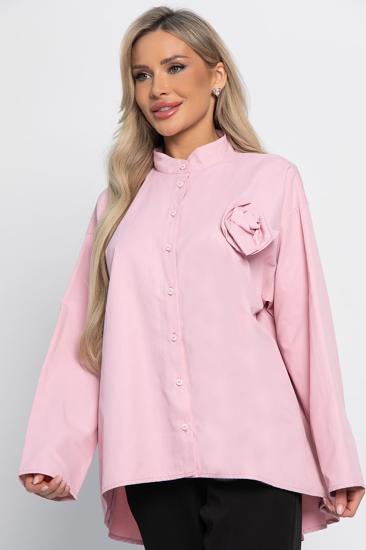 Блуза Луиза (розовая) Б15028-39М