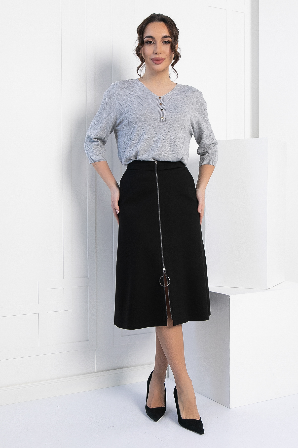 Юбка Грэйс (черная) Ю12336-2