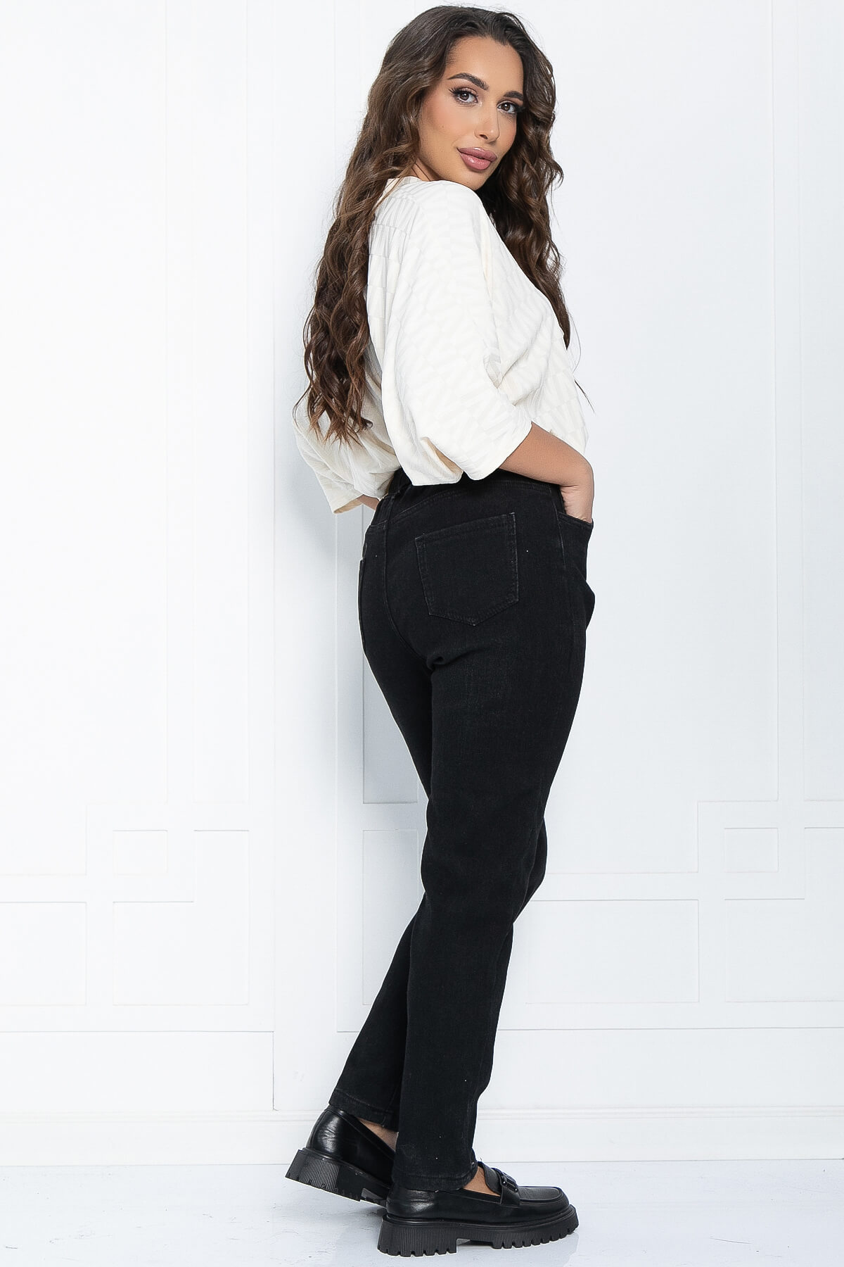 Джинсы Теплый вечер (черные) Б11513