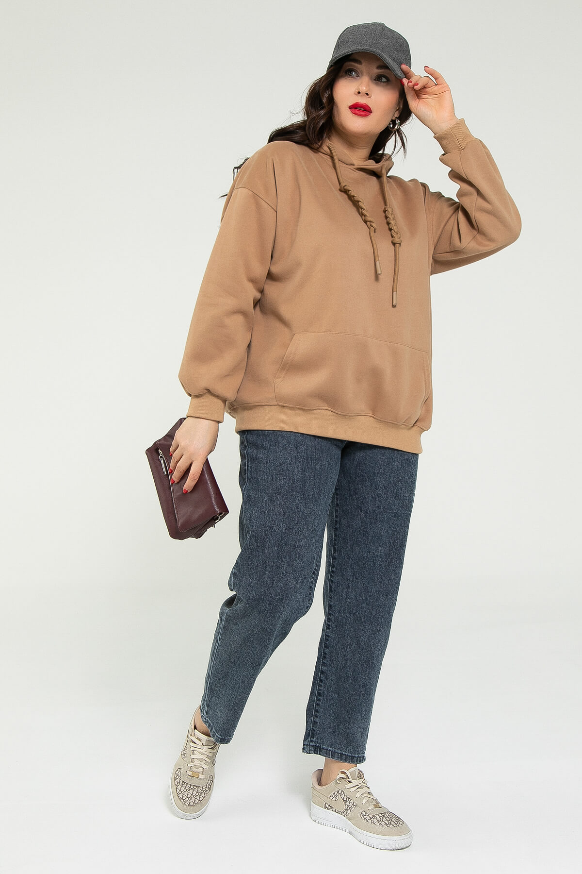 Худи Выше неба (коричневое) Б12919-4М