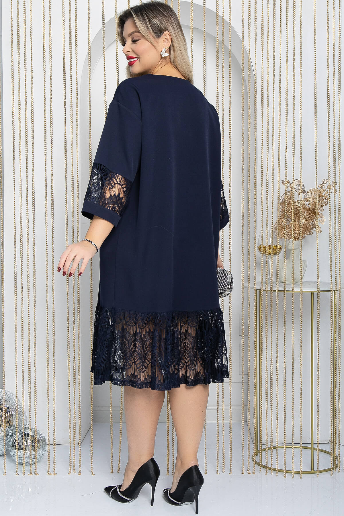 Платье Камея (синее) П12248-3