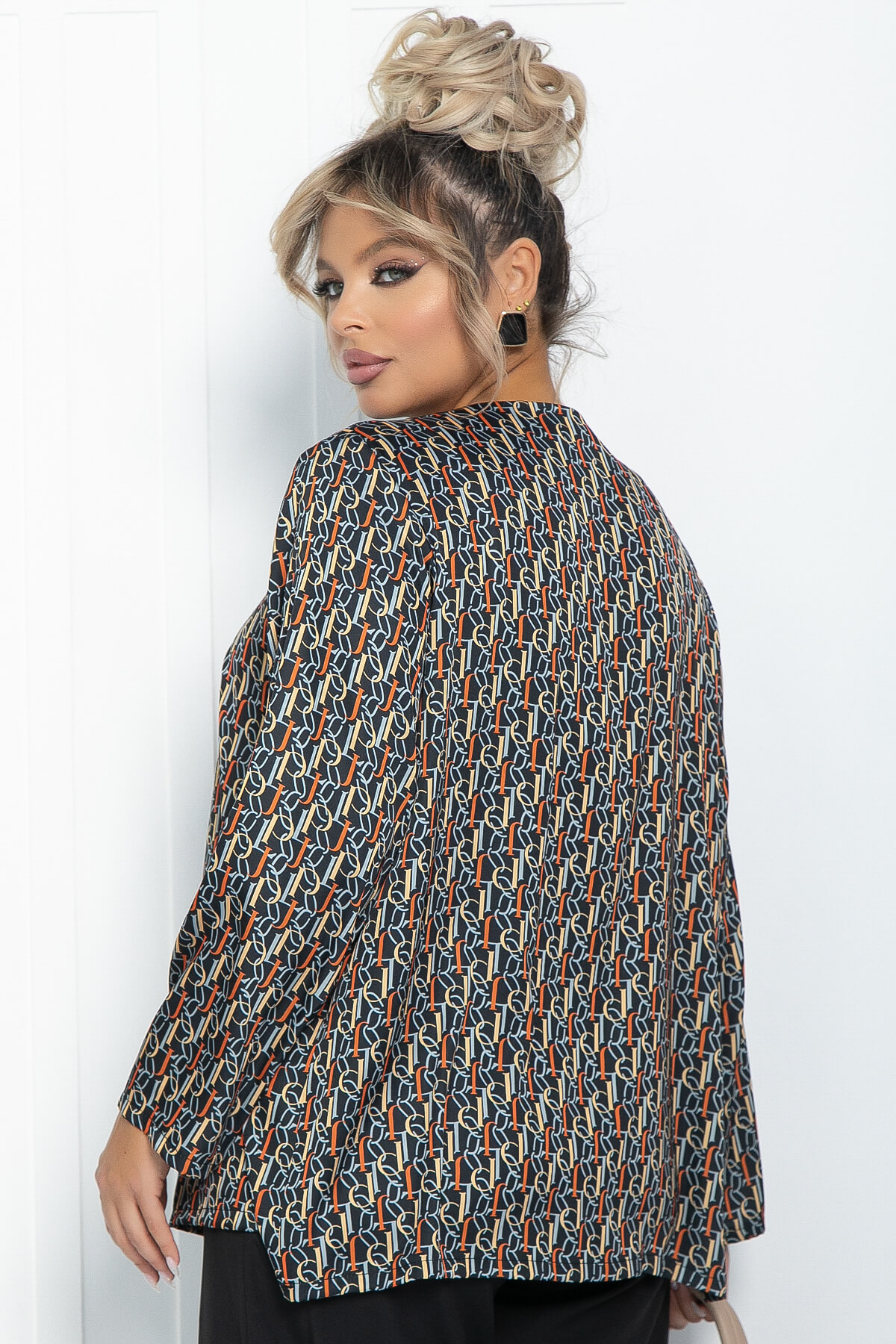 Блуза Ланта (синяя) Б11846