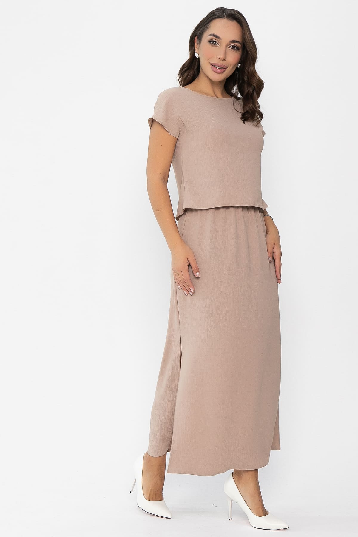 Костюм Легкость ветра (бежевый) К14055-12М